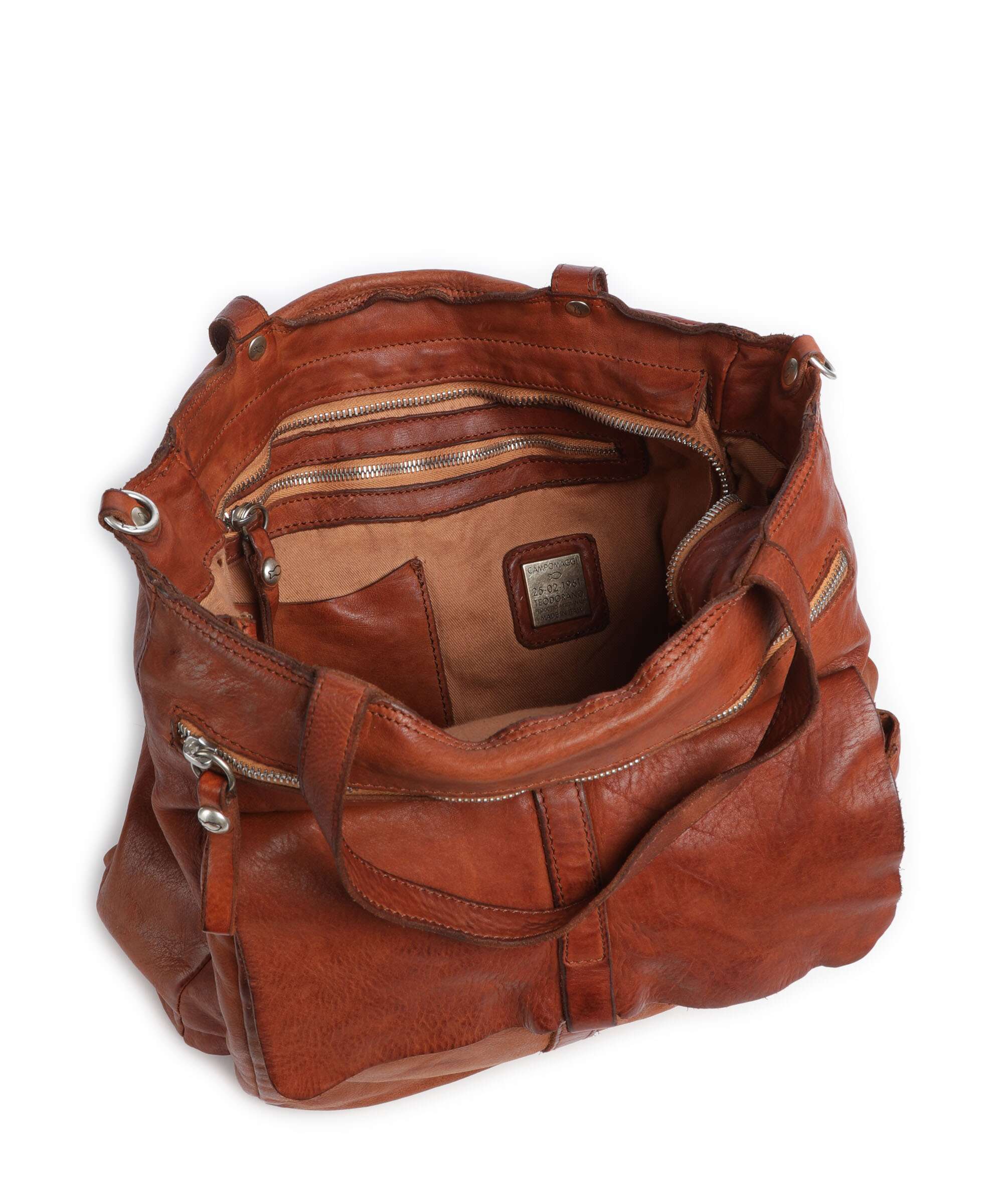 Campomaggi Boodschappentas cognac - Image 7