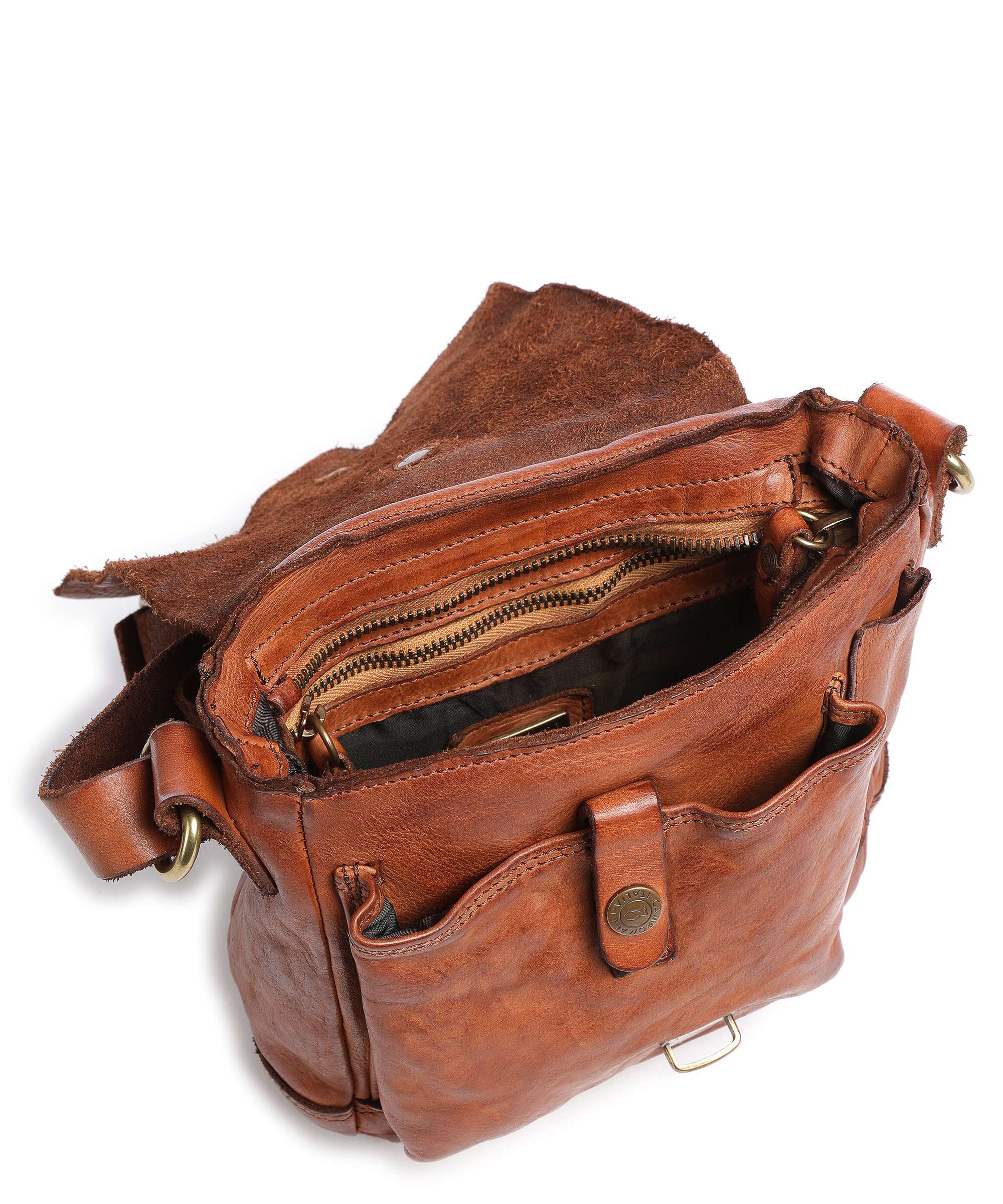 Campomaggi Crossbody tas cognac - Image 6