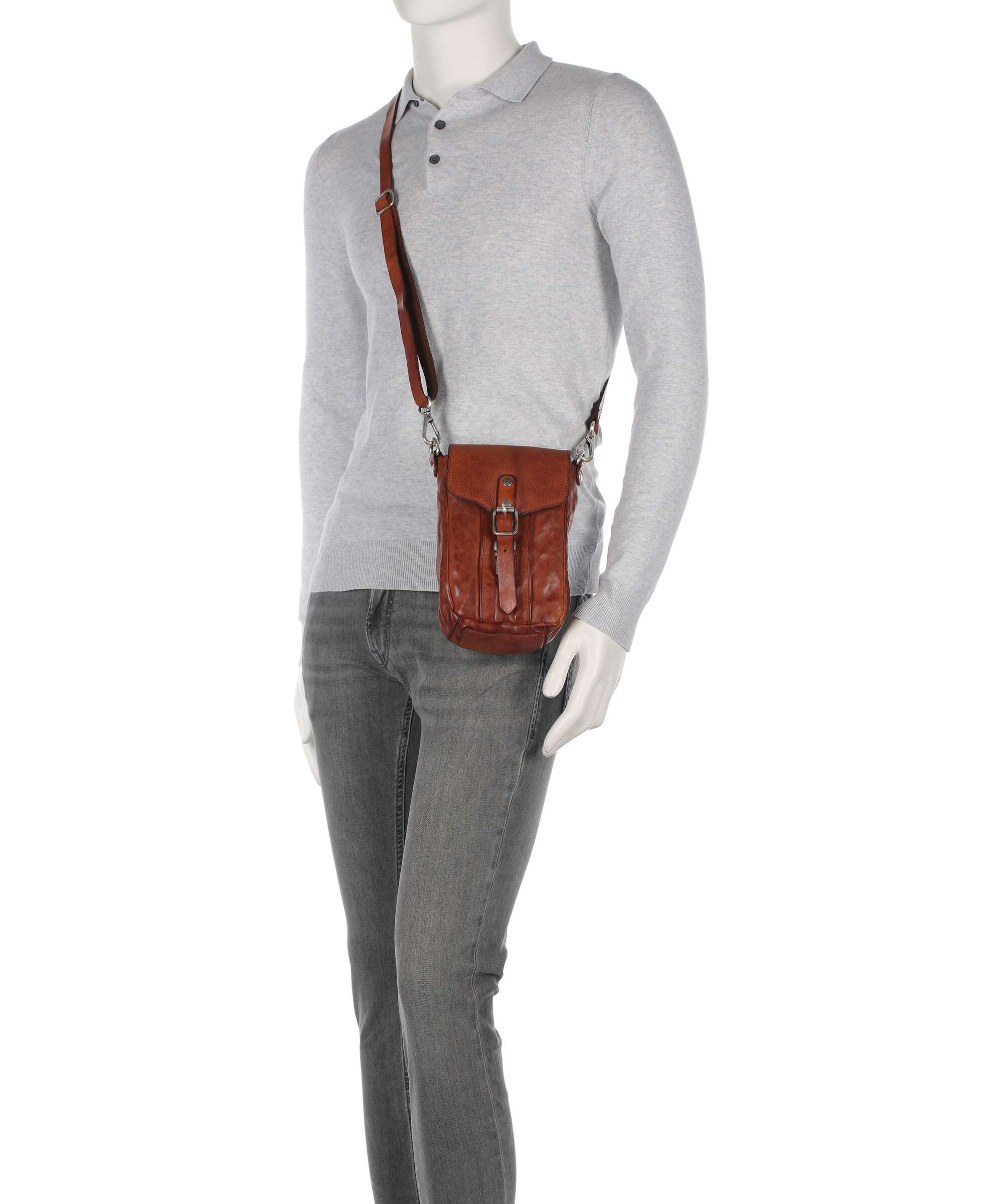 Campomaggi Crossbody tas cognac - Image 3