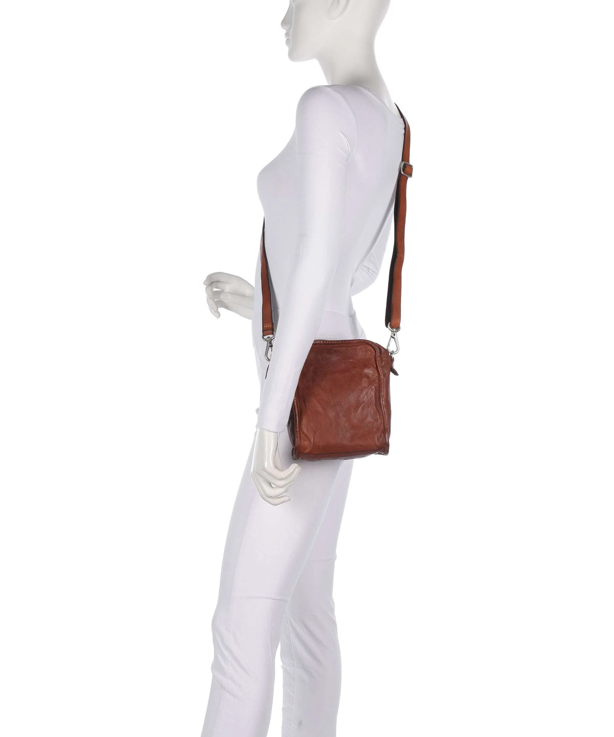 Campomaggi Crossbody tas cognac - Image 3