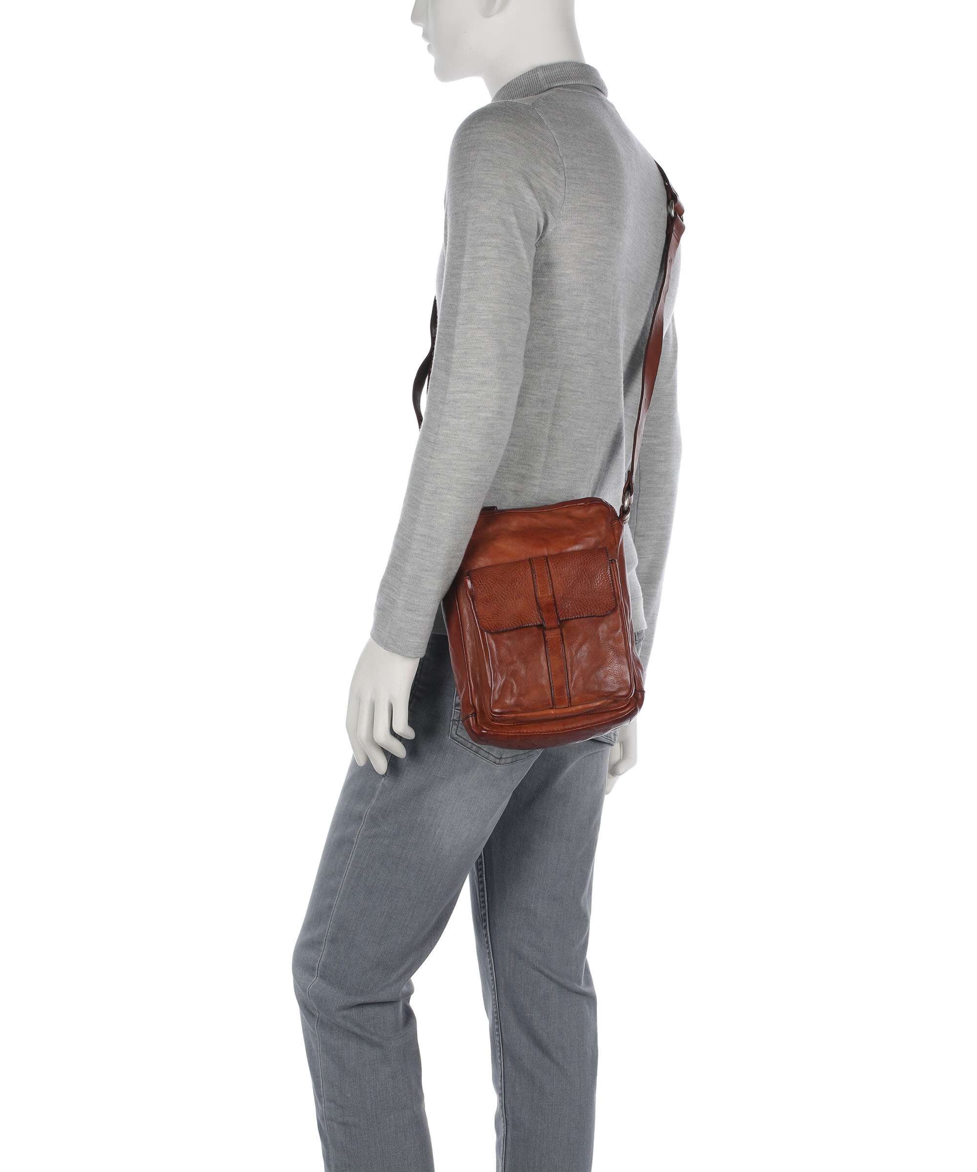 Campomaggi Crossbody tas cognac - Image 3