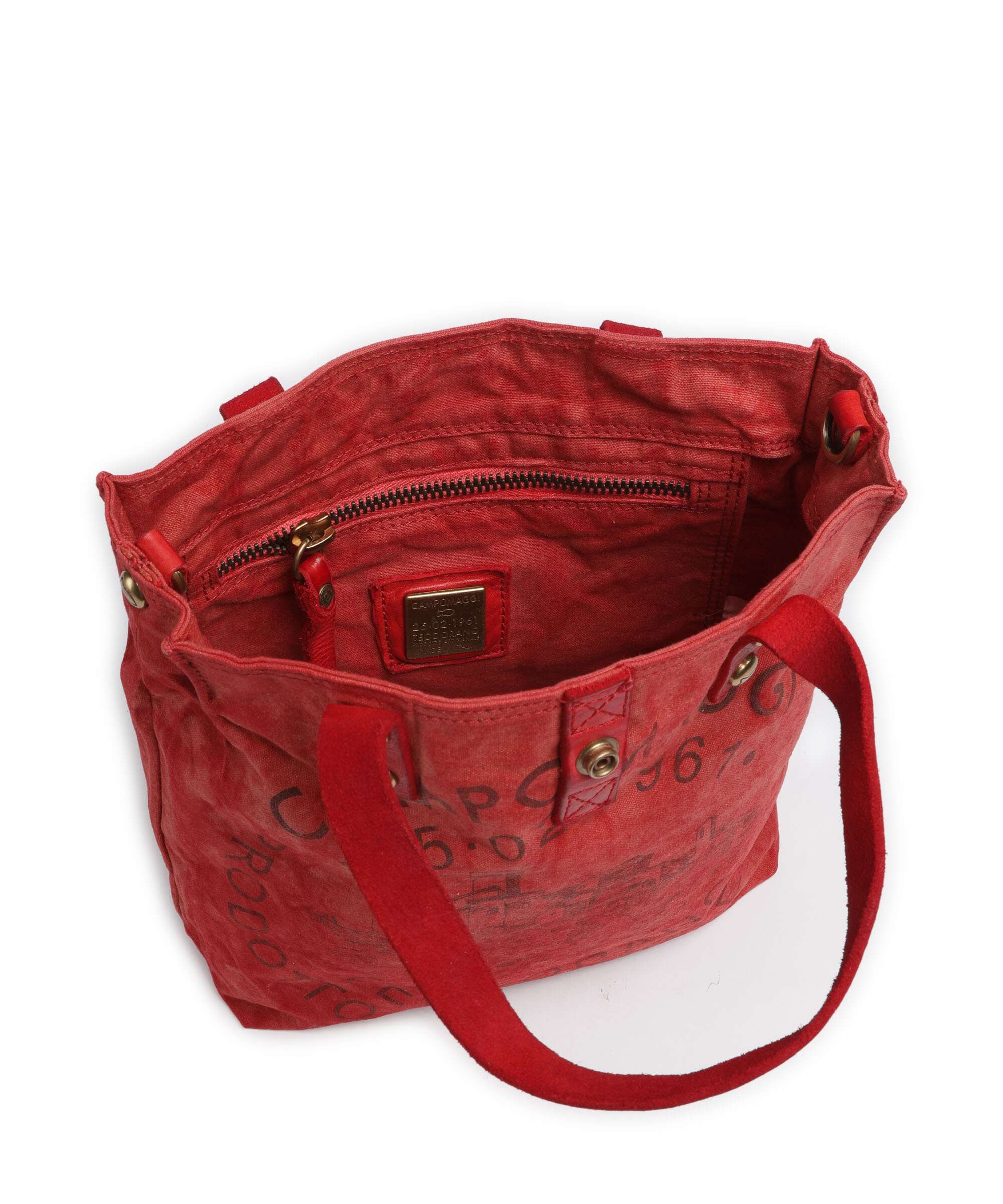 Campomaggi Handtas beige/rosso/moro - Image 6