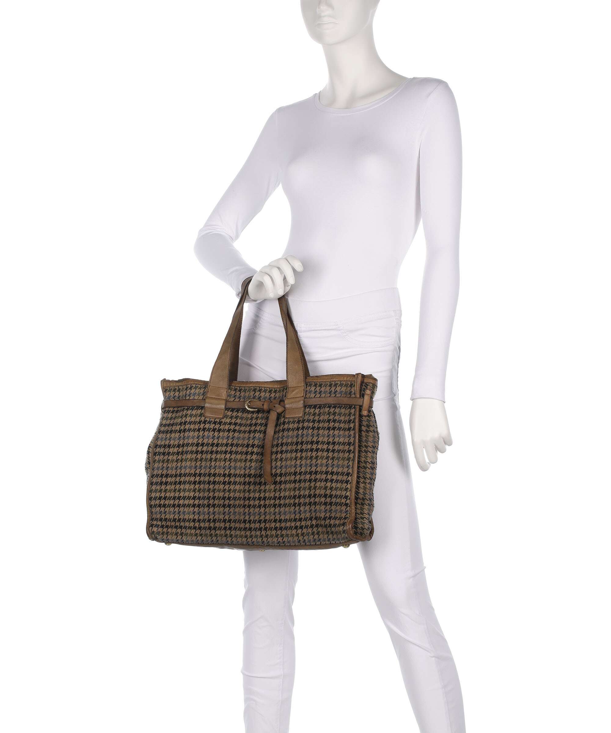 Campomaggi Handtas beige/nero - Image 3