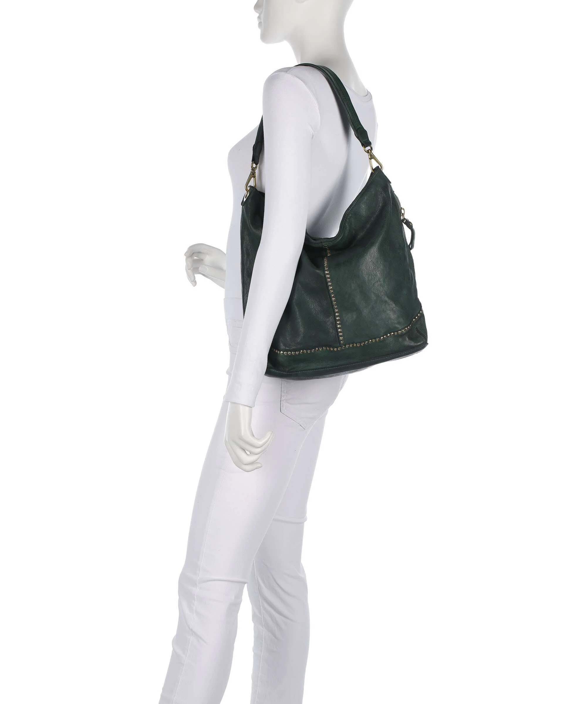 Campomaggi Hobo tas green bottle - Image 3