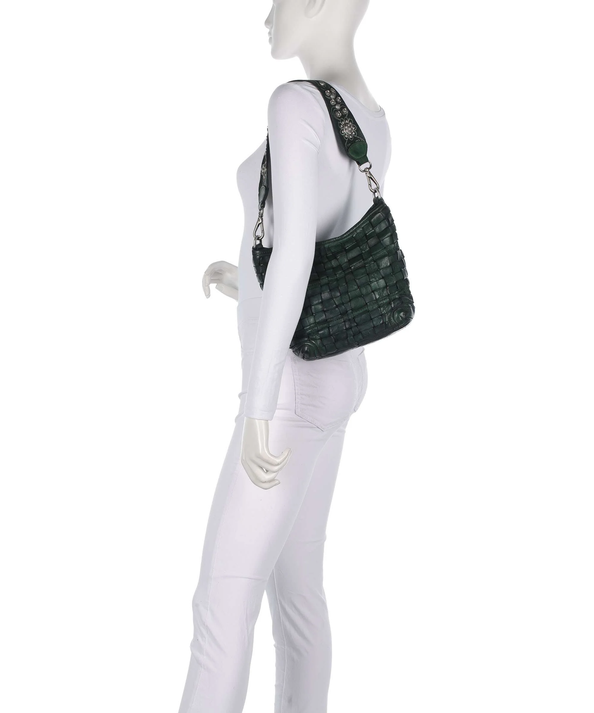 Campomaggi Hobo tas green bottle - Image 3