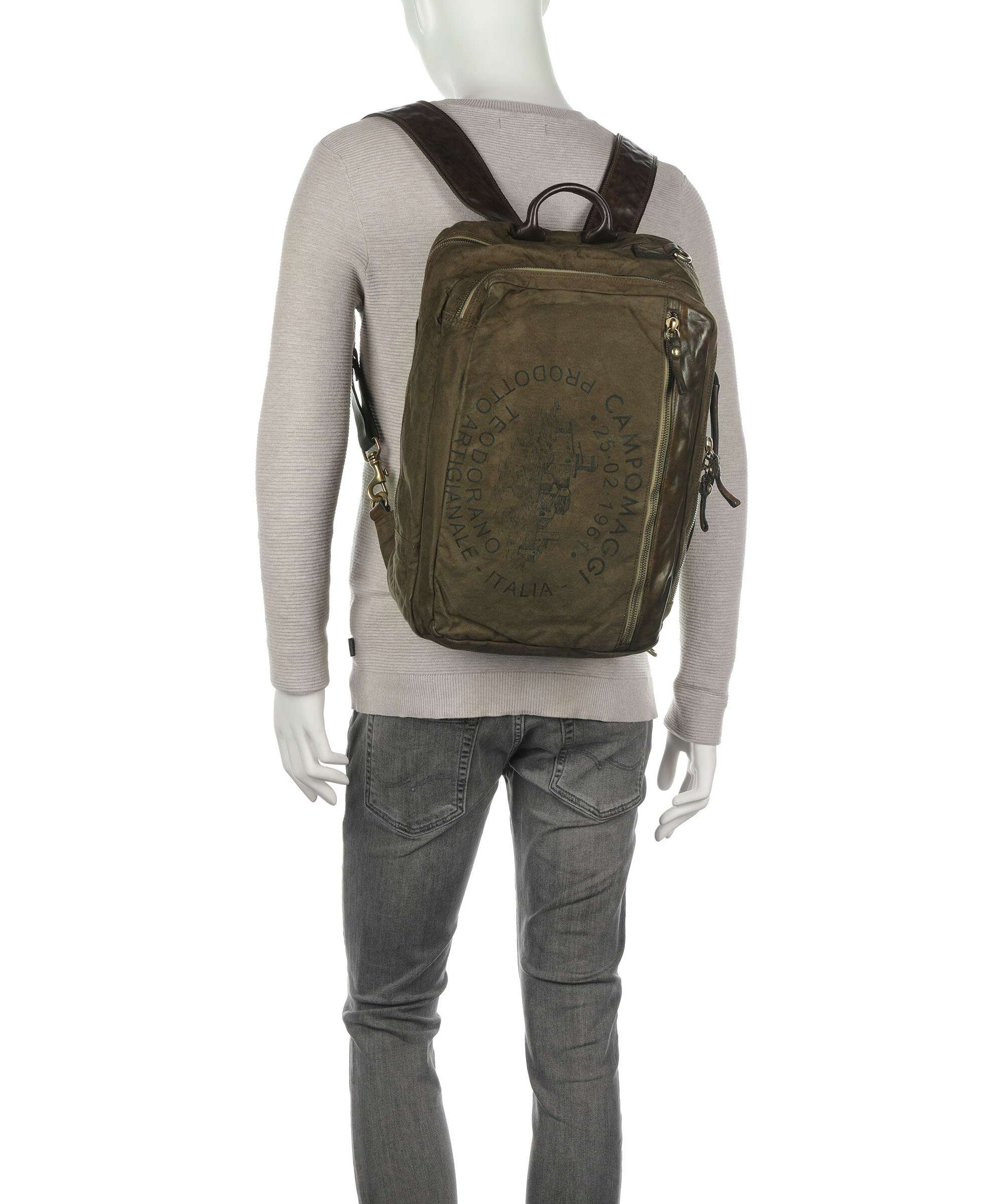 Campomaggi Rugzak verde militare/nera - Image 4