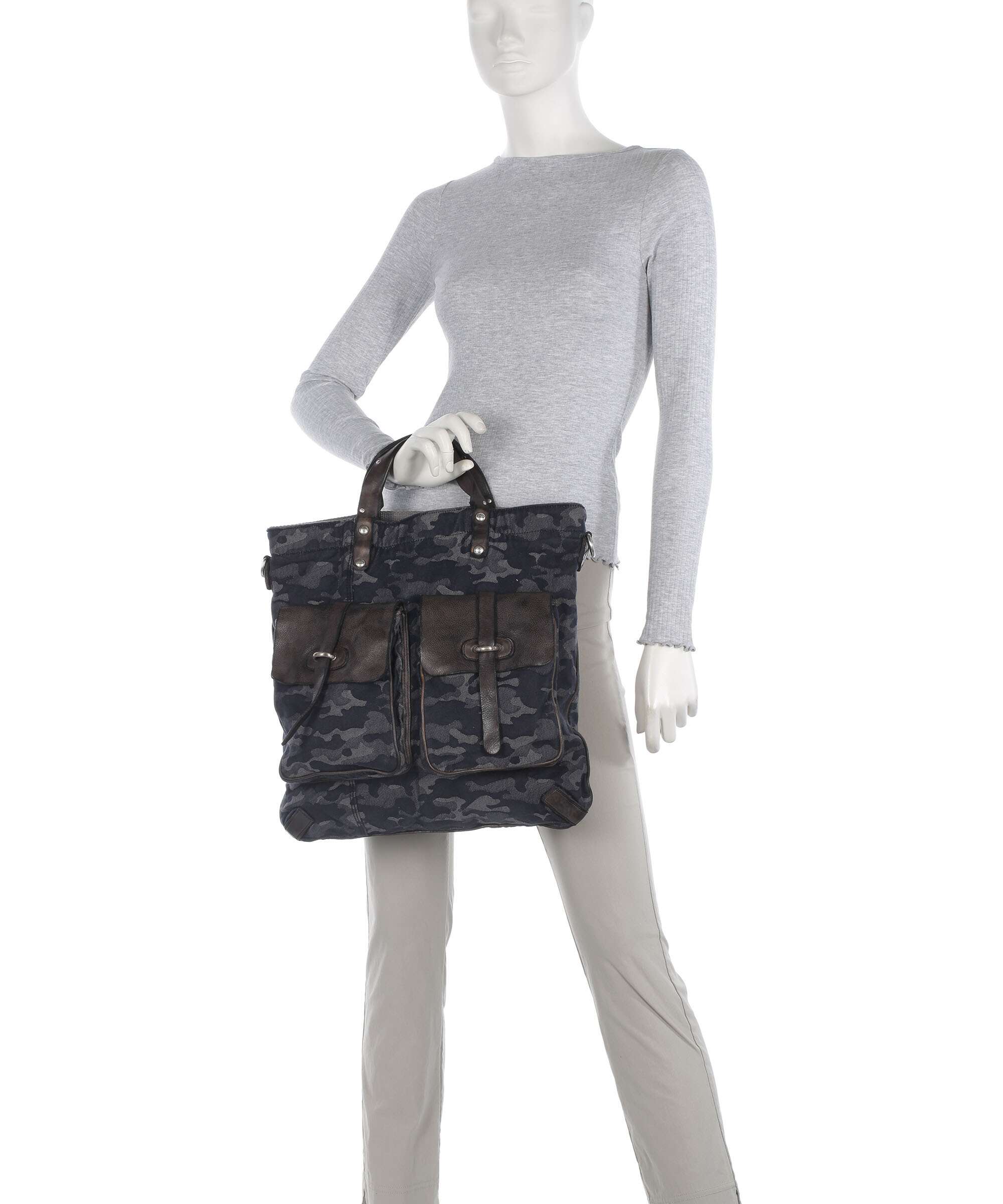 Campomaggi Rugzak-tas camouflage blue/dark grey - Image 3