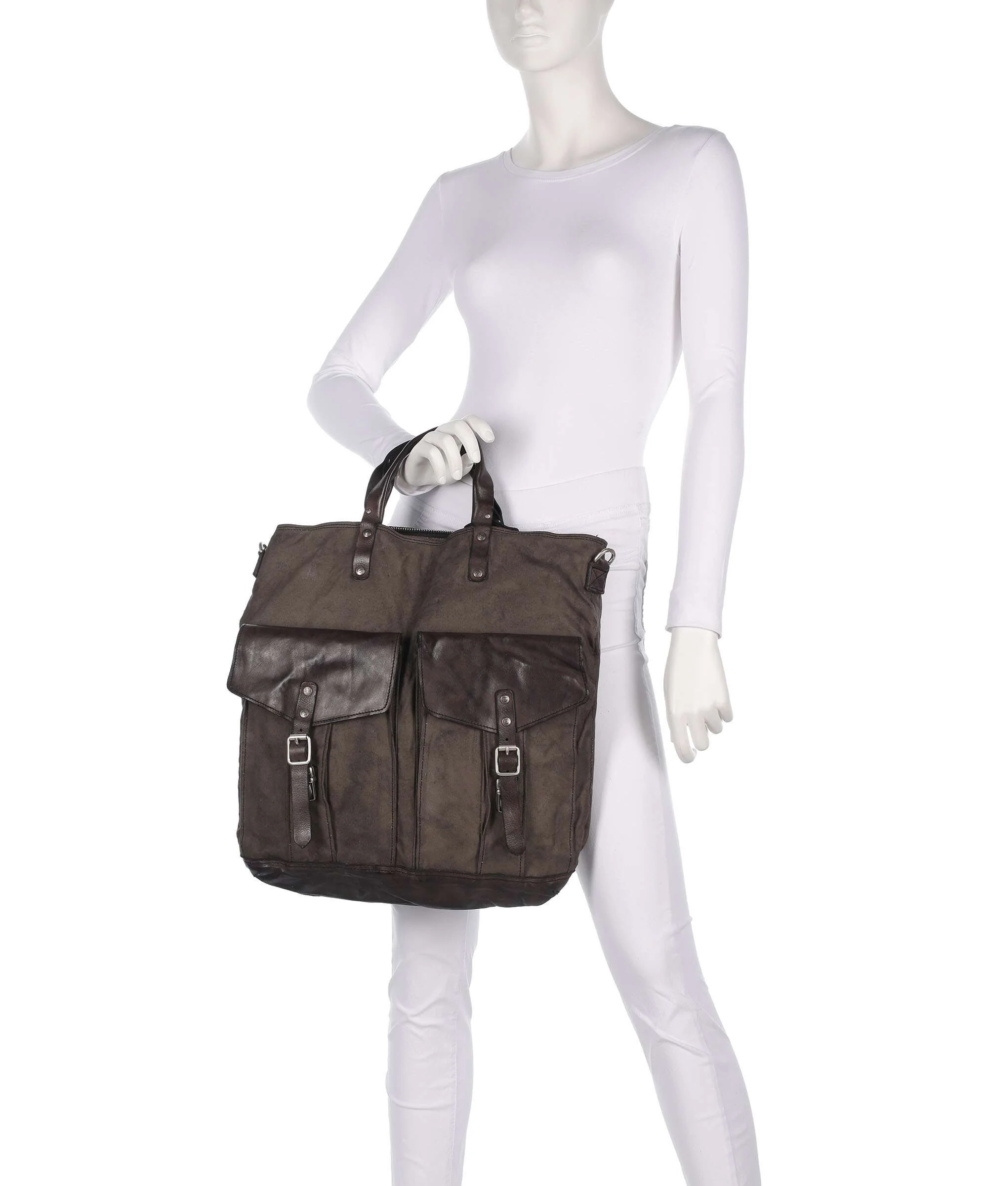 Campomaggi Rugzak-tas verde militare/grigio - Image 3
