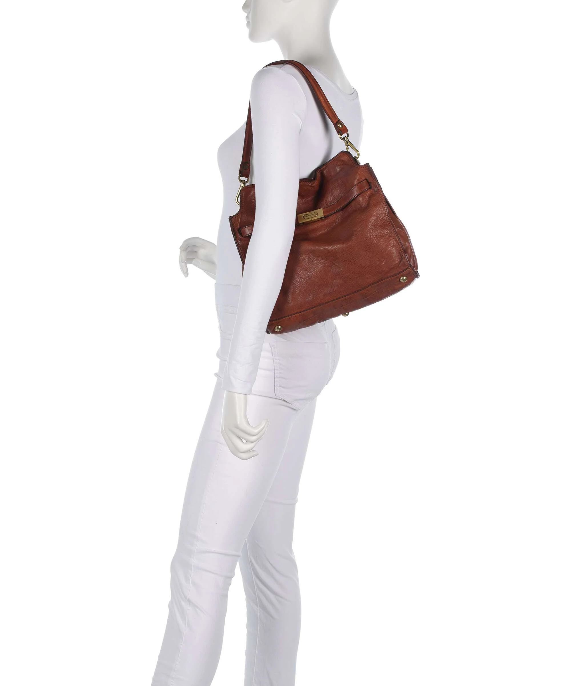 Campomaggi Schoudertas cognac - Image 3
