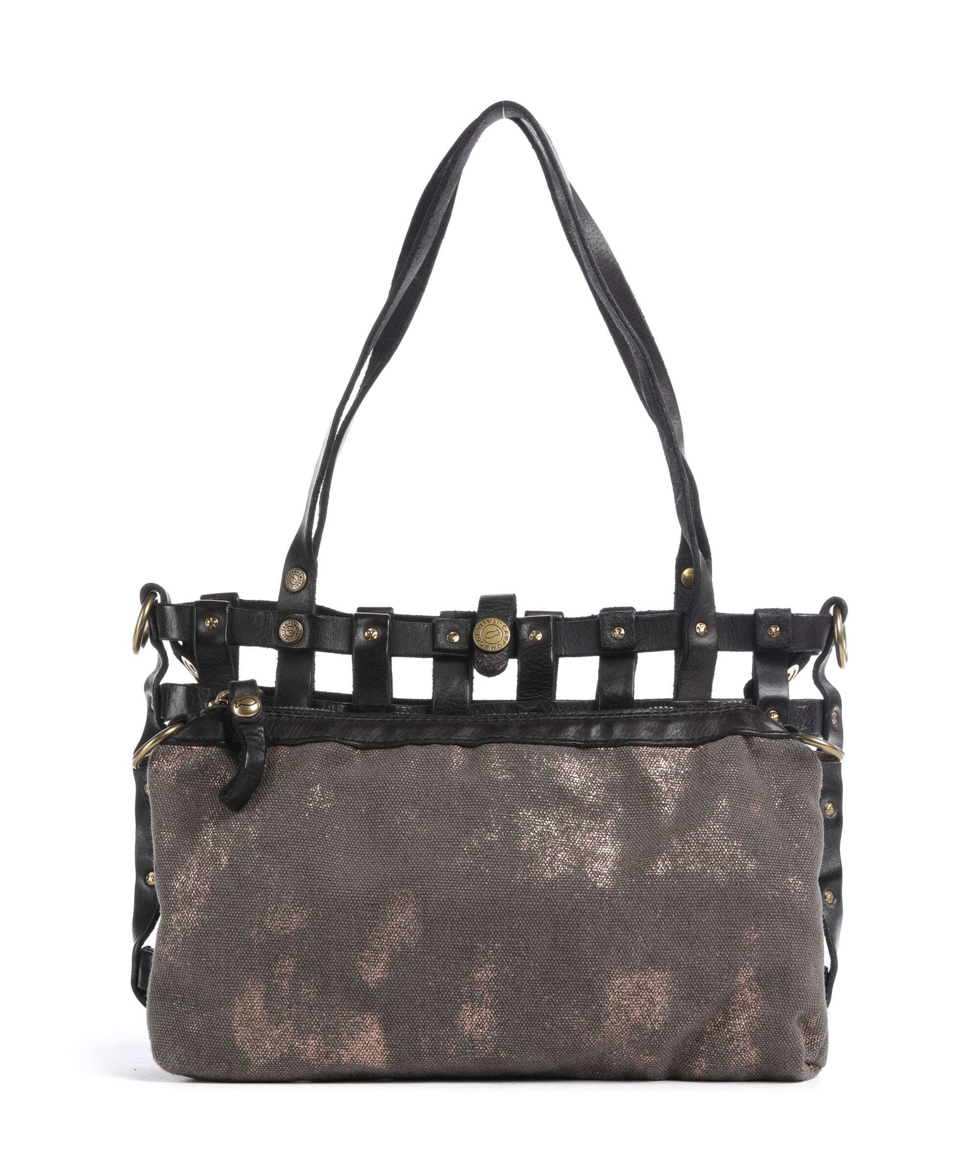 Campomaggi Schoudertas grey/bronze - Image 5