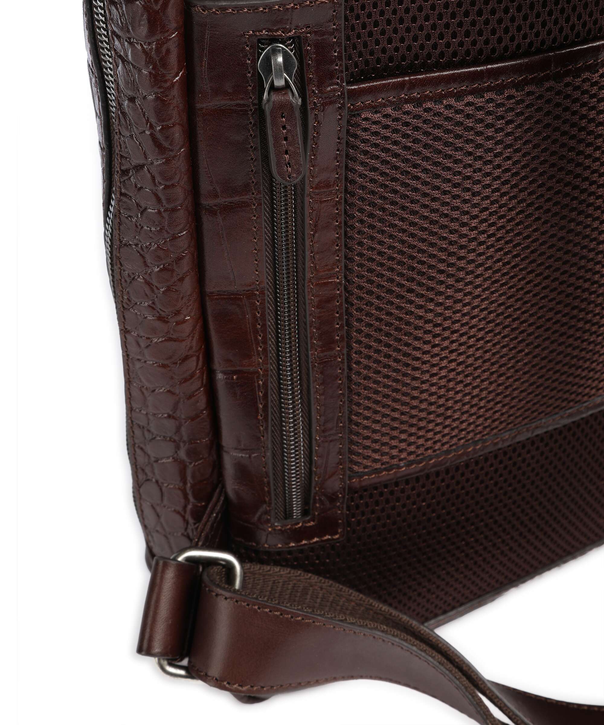 Castelijn & Beerens Croco Emma Rugzak mocca - Image 4