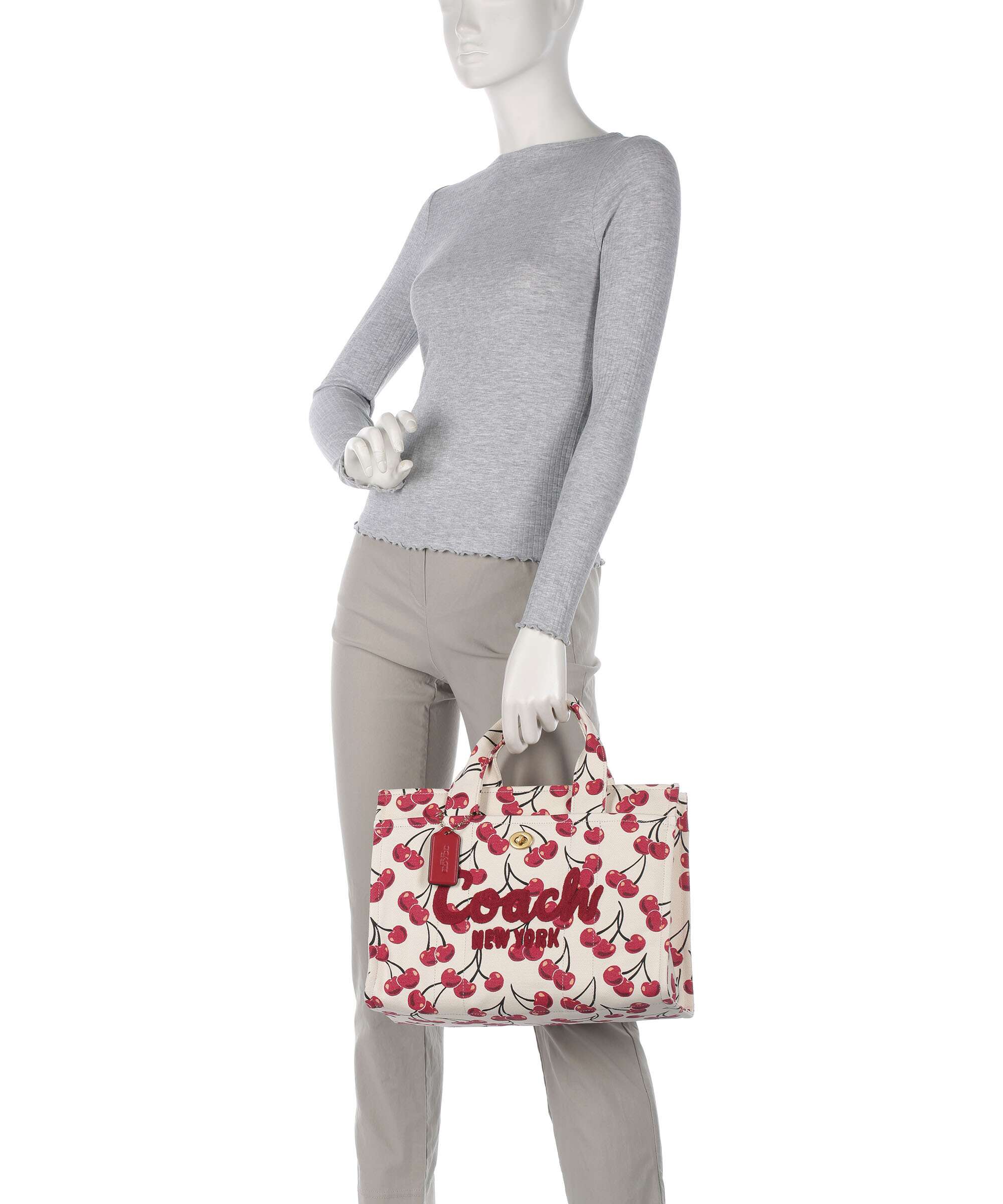 Coach Cargo Cherry Print Handtas chalk/multicolour - Image 3