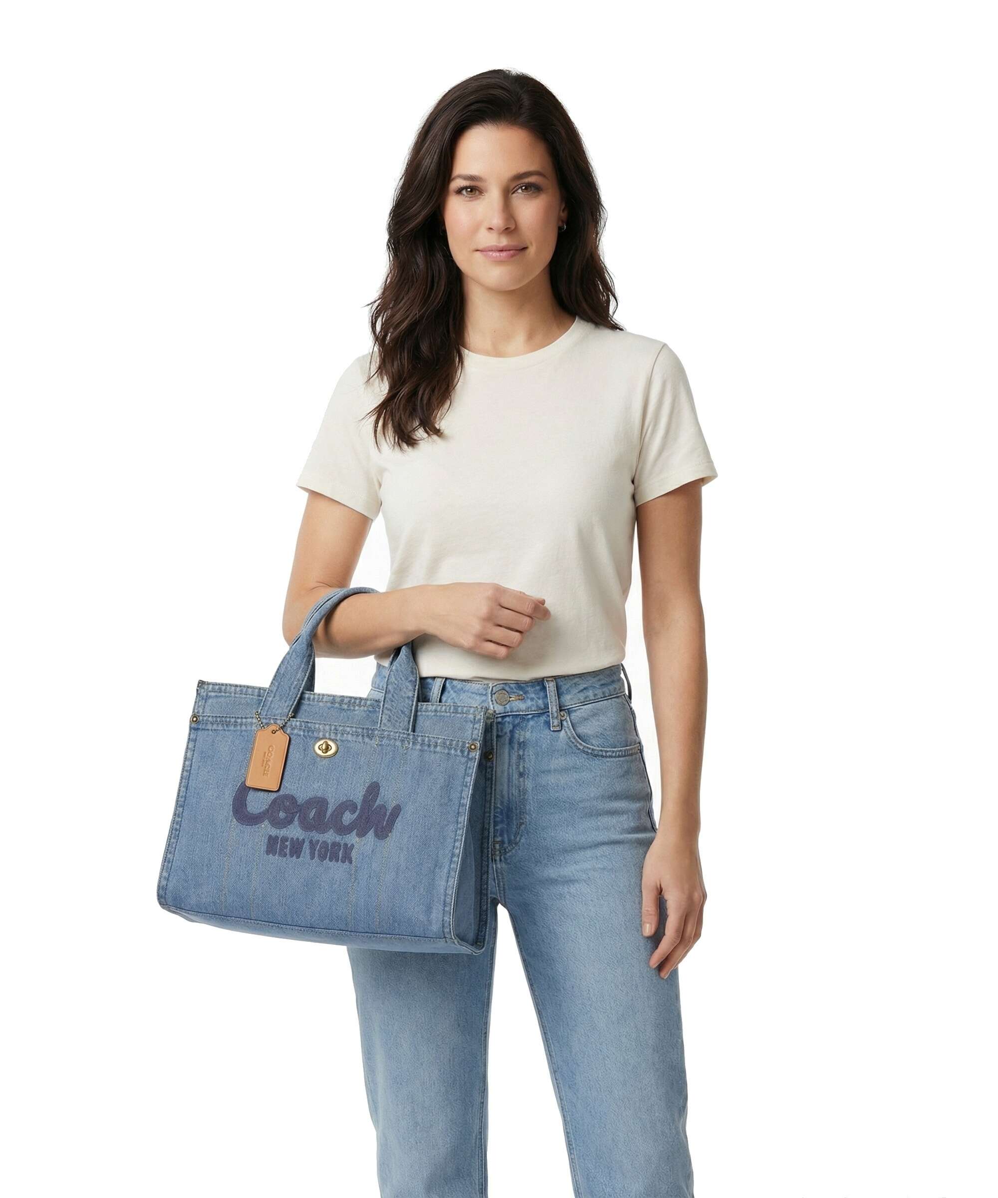 Coach Cargo Denim Handtas indigo - Image 3