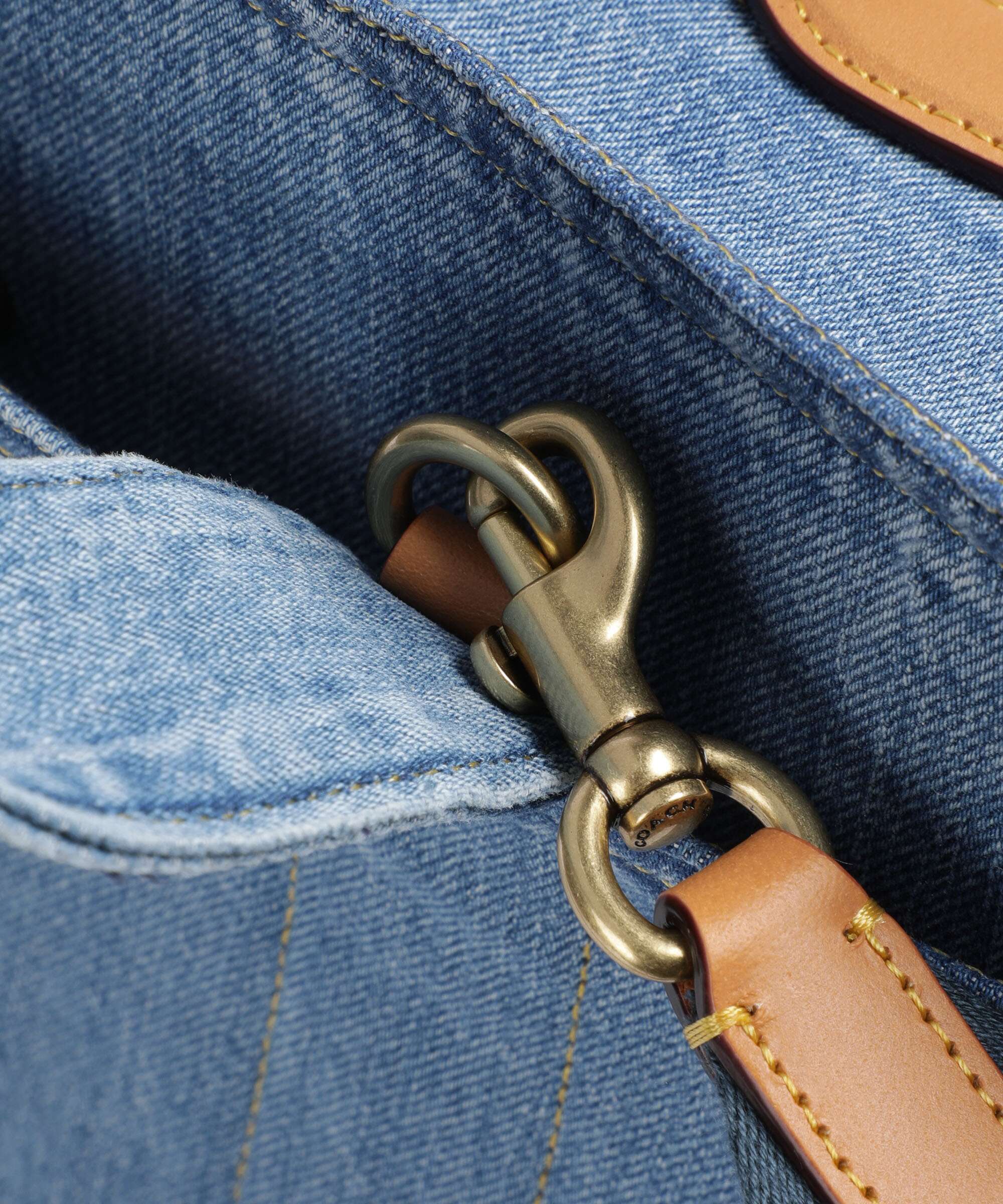 Coach Cargo Denim Handtas indigo - Image 4