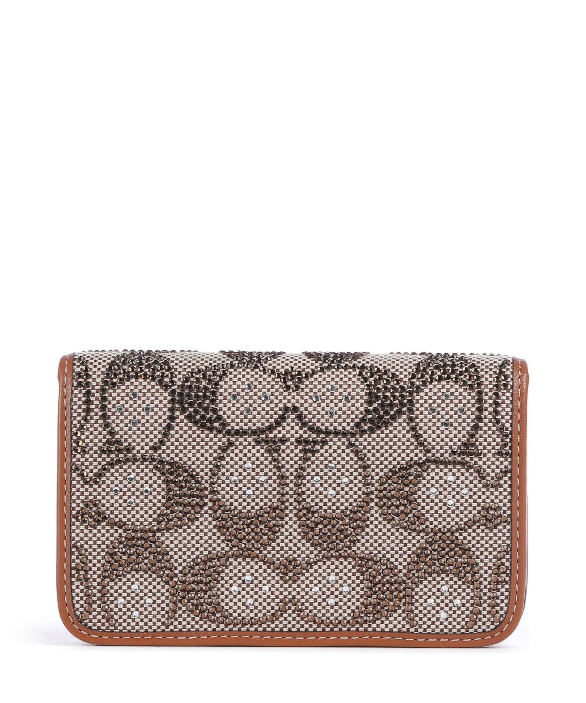 Coach Essential Crystal Signature Jacquard Portemonnee burnished amber