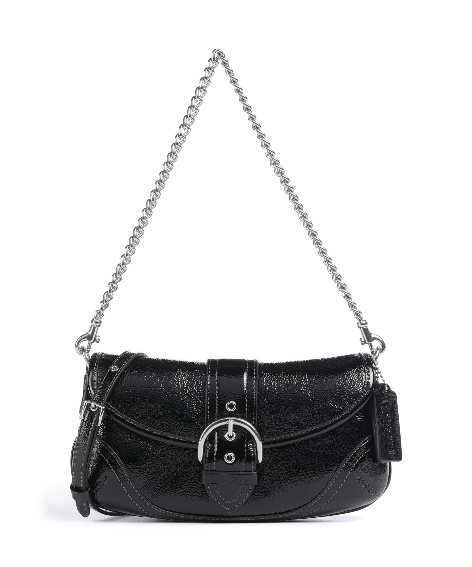 Coach Soho Crinkle Patent 25 Schoudertas black