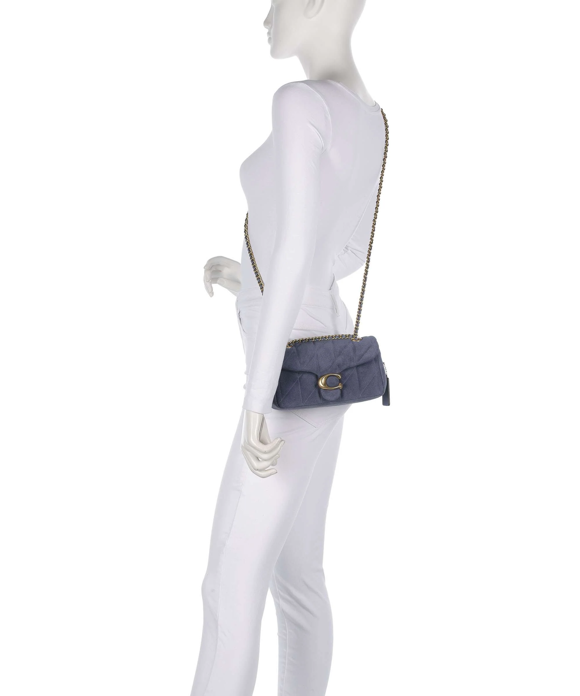 Coach Tabby Quilted 20 Schoudertas light denim - Image 5