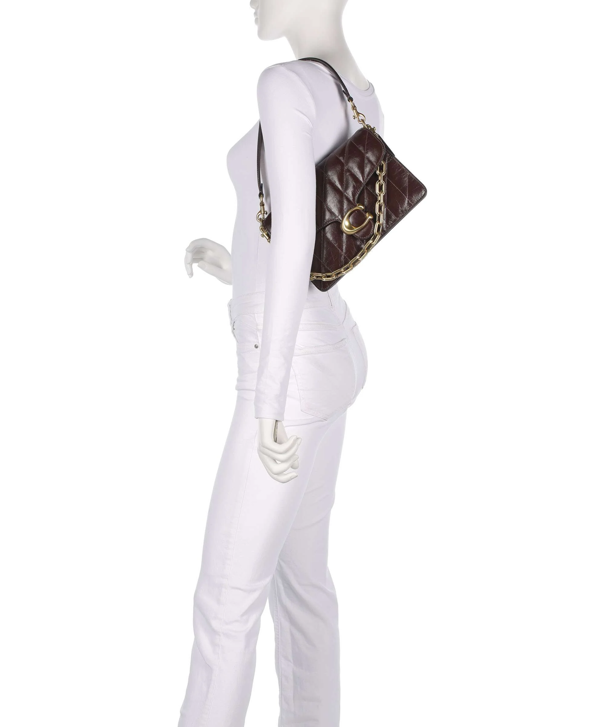 Coach Tabby Quilted Glazed Schoudertas maple - Image 3