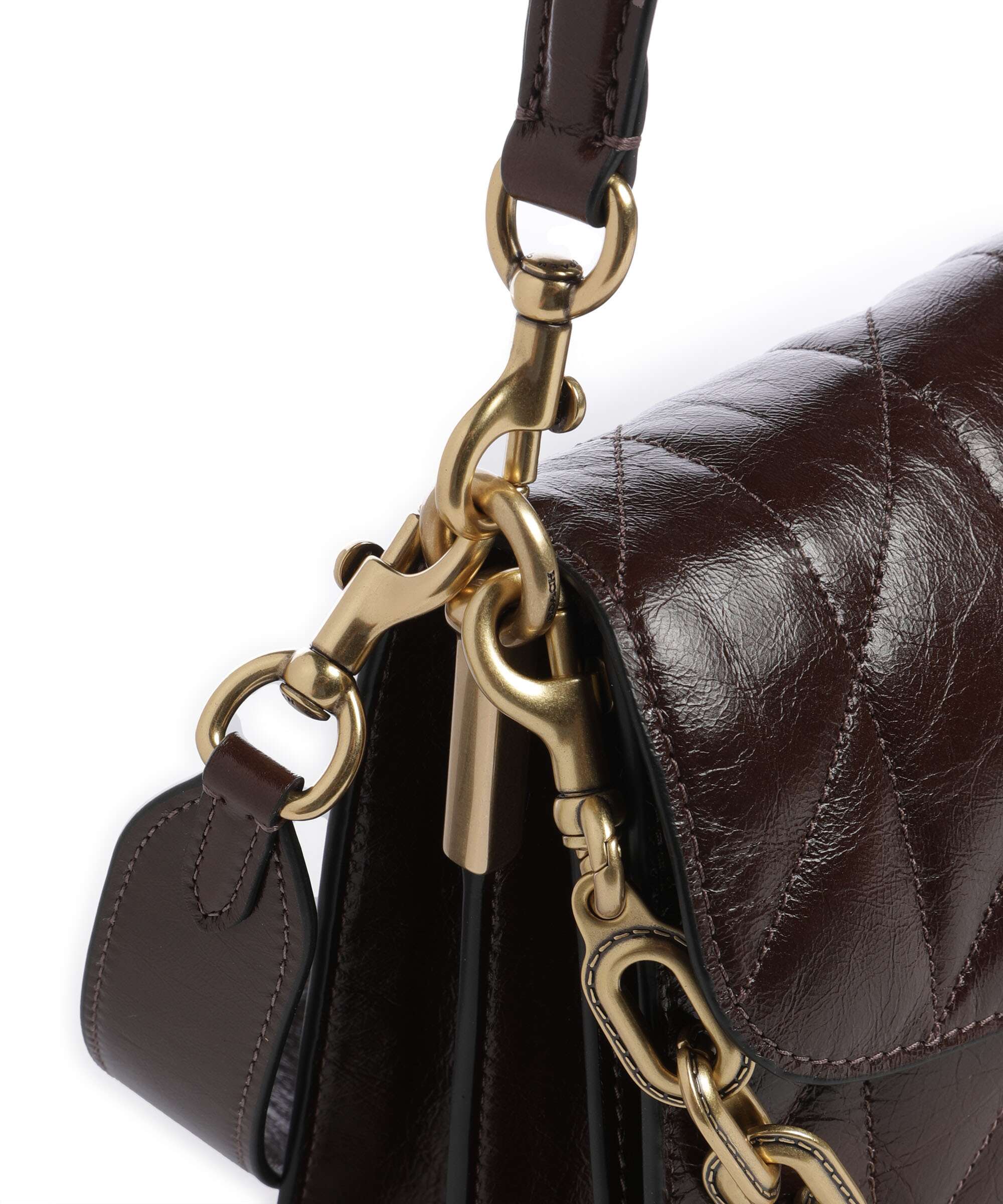 Coach Tabby Quilted Glazed Schoudertas maple - Image 5