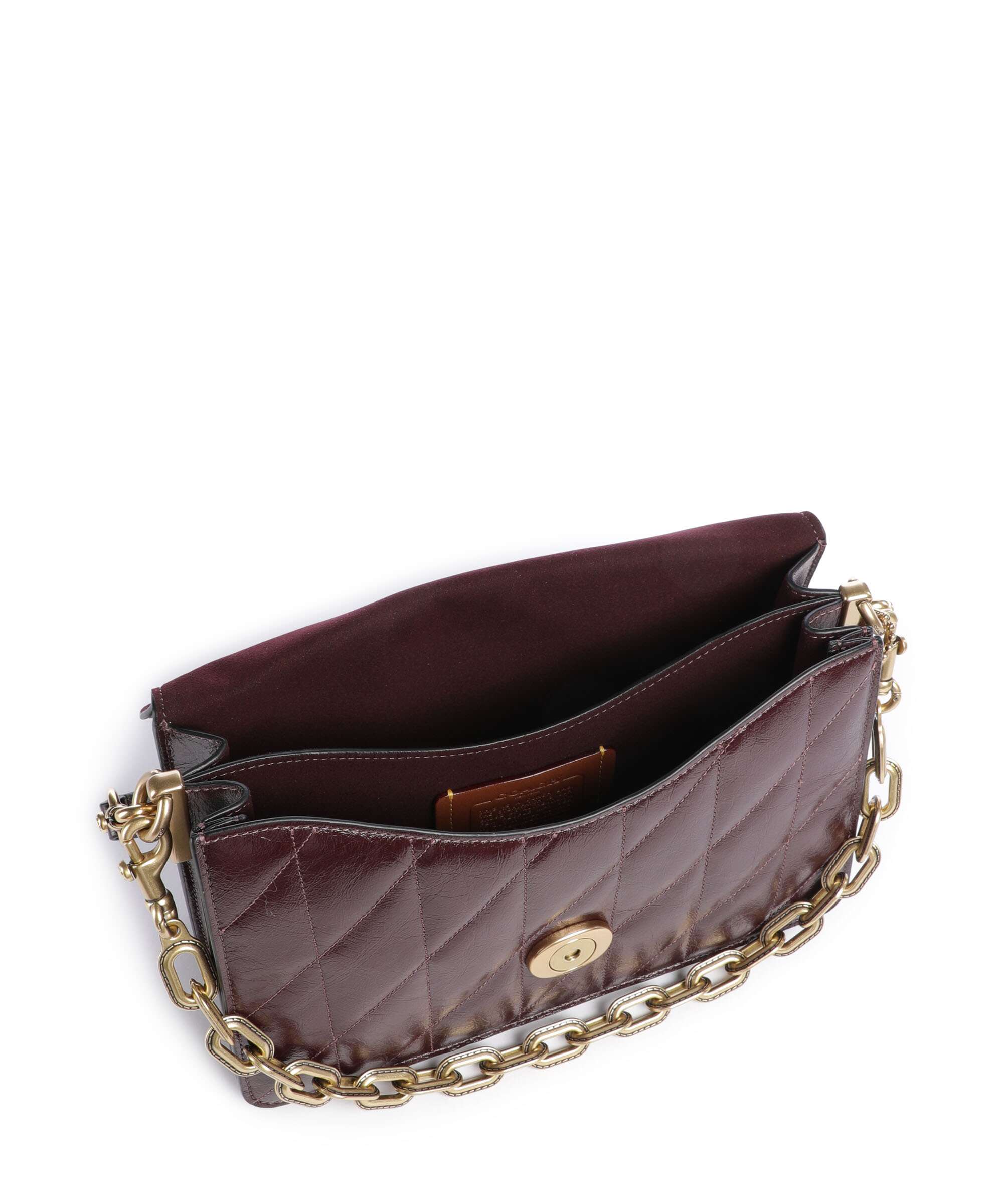 Coach Tabby Quilted Glazed Schoudertas black currant - Image 7