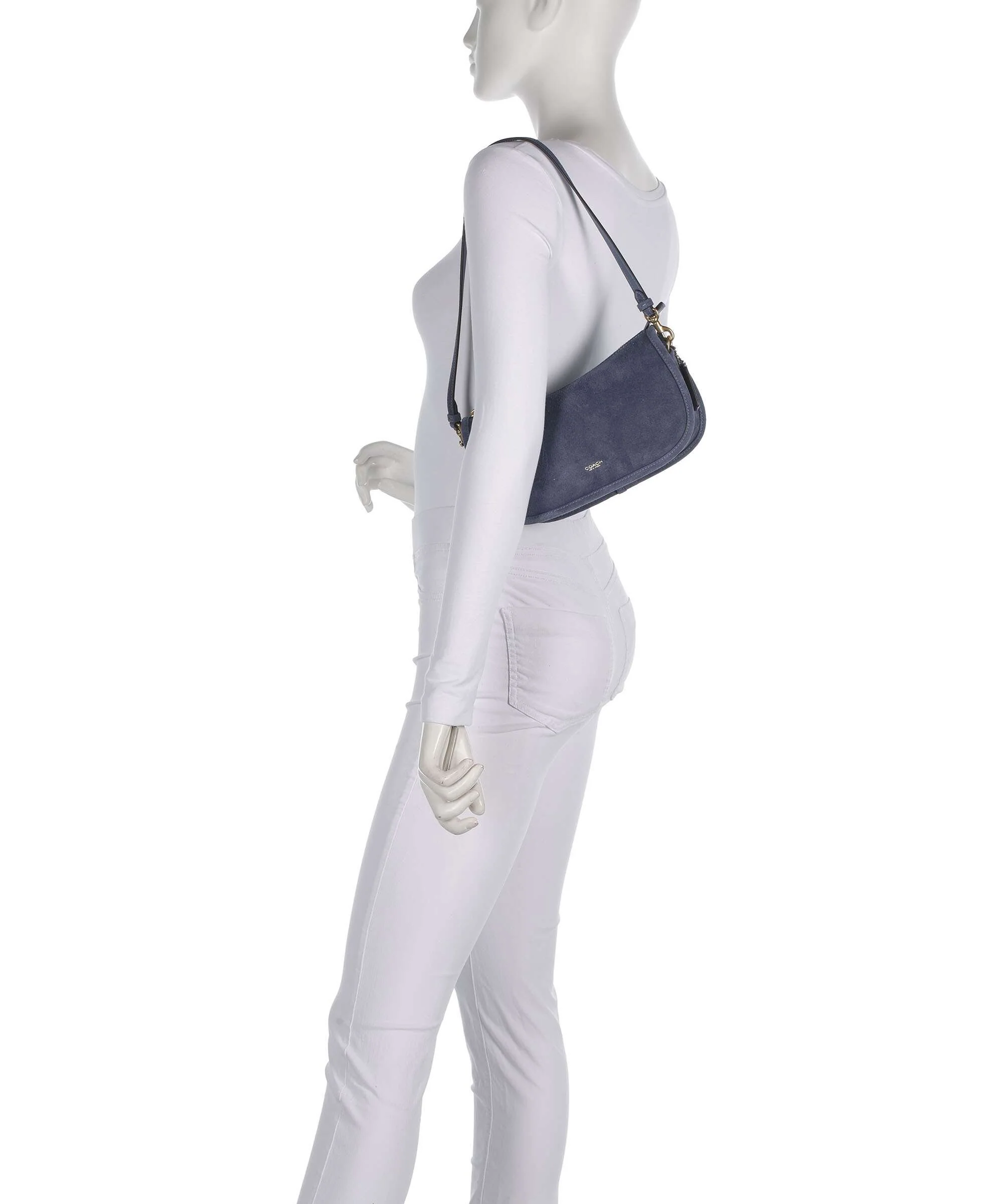 Coach Waverly Schoudertas light denim - Image 3