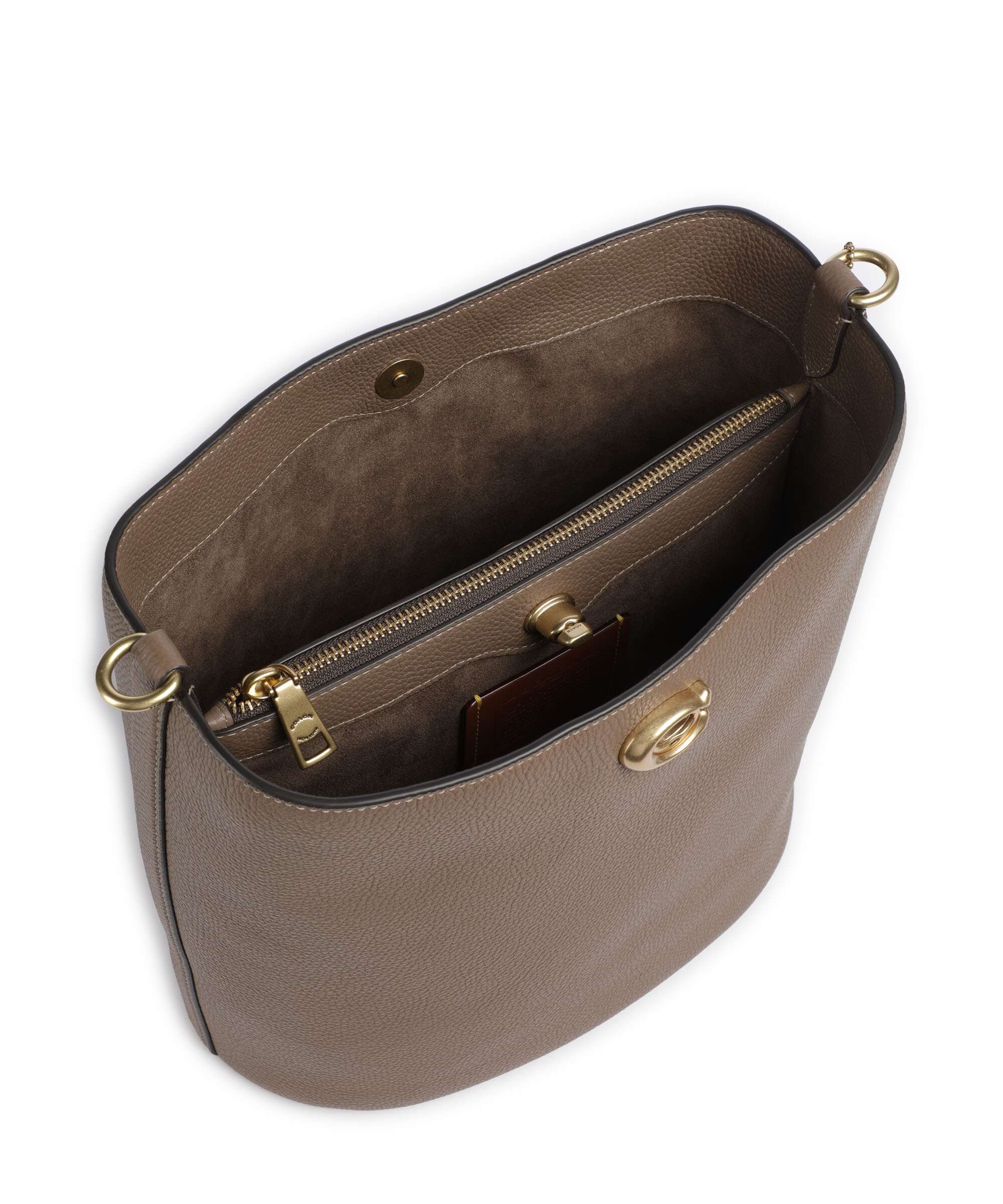 Coach Willow Soft Hobo tas dark stone - Image 6