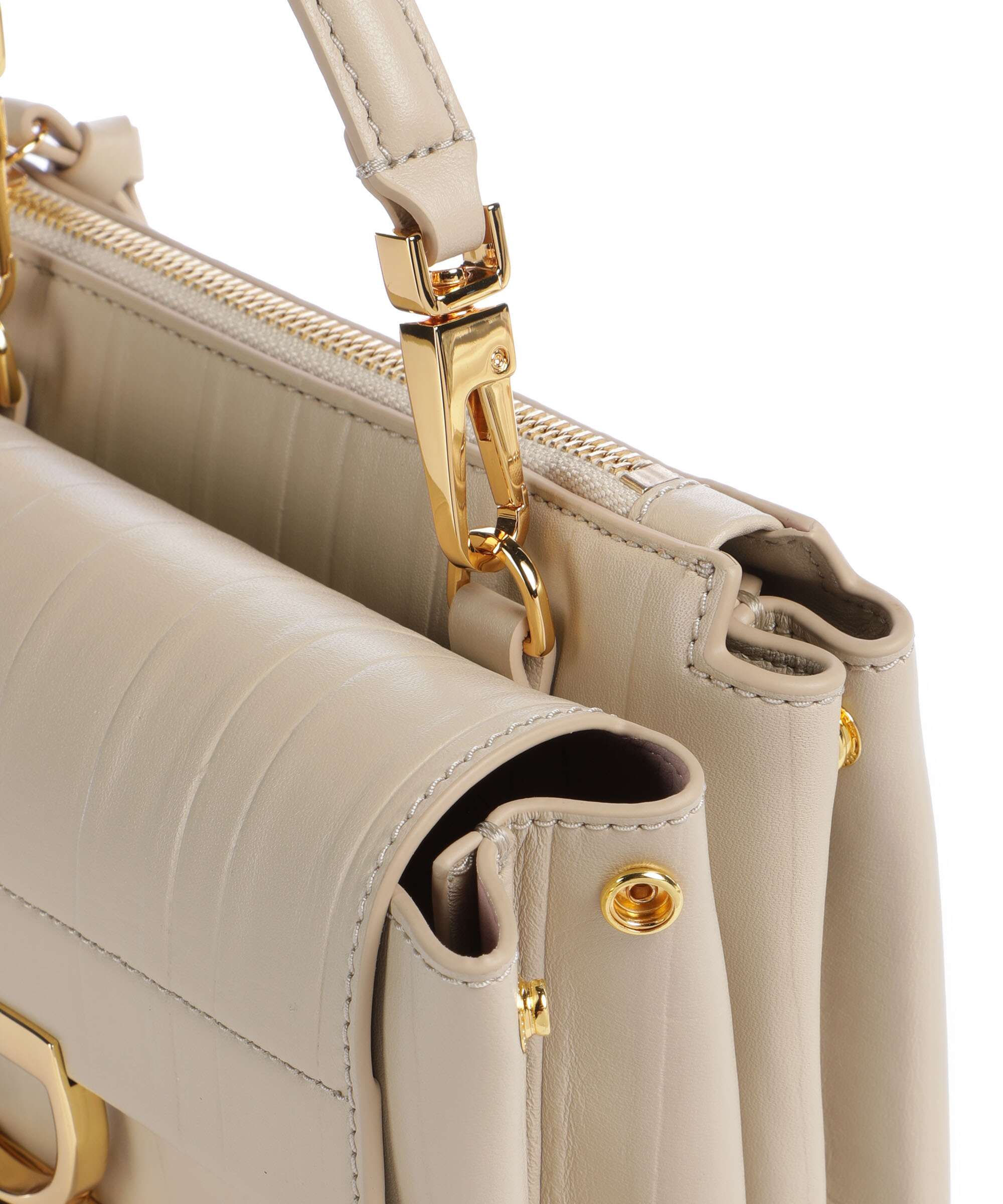 Coccinelle Arlettis Plisse Crossbody tas sandshell - Image 4