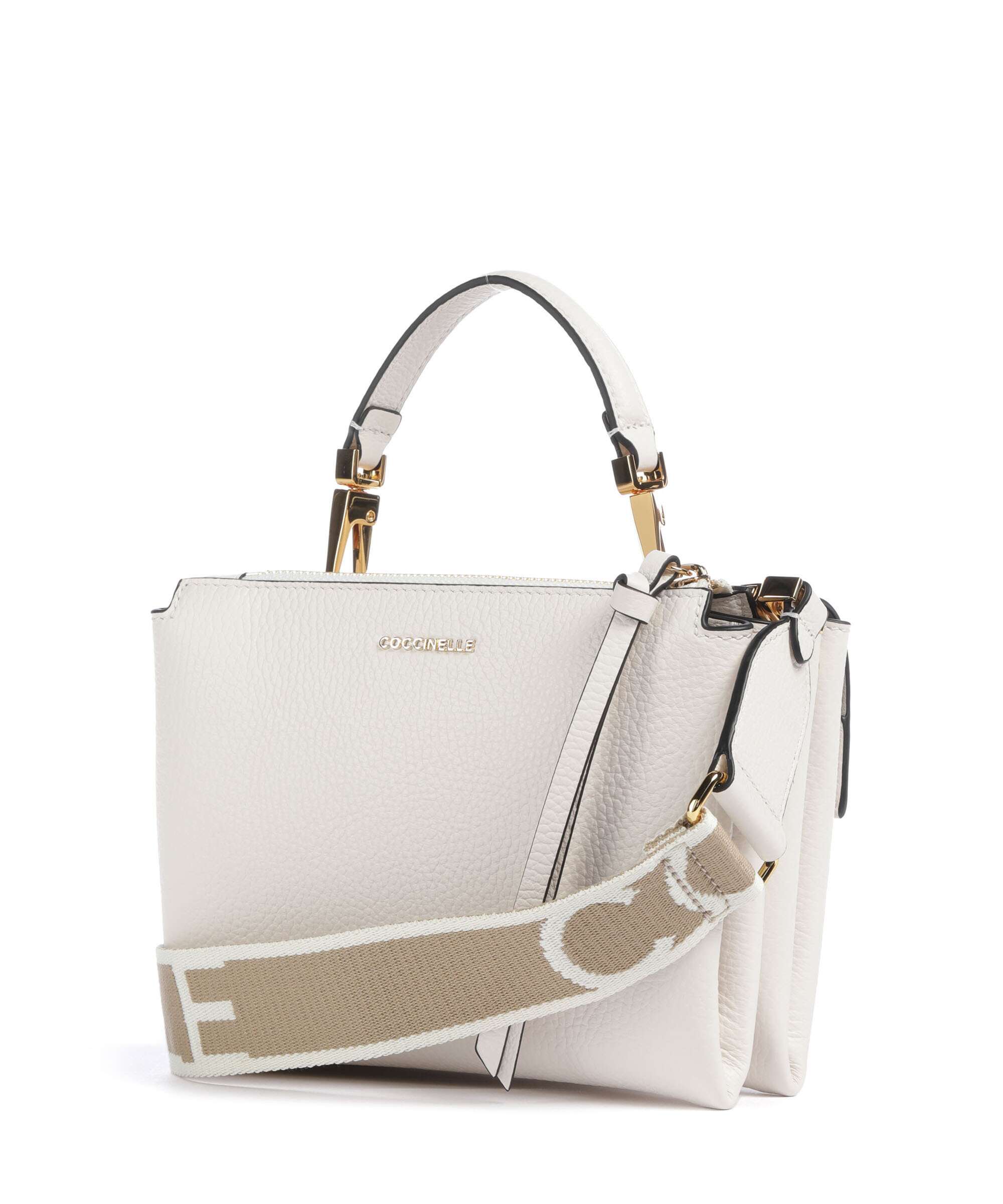 Coccinelle Arlettis Signature Crossbody tas blanco - Image 2