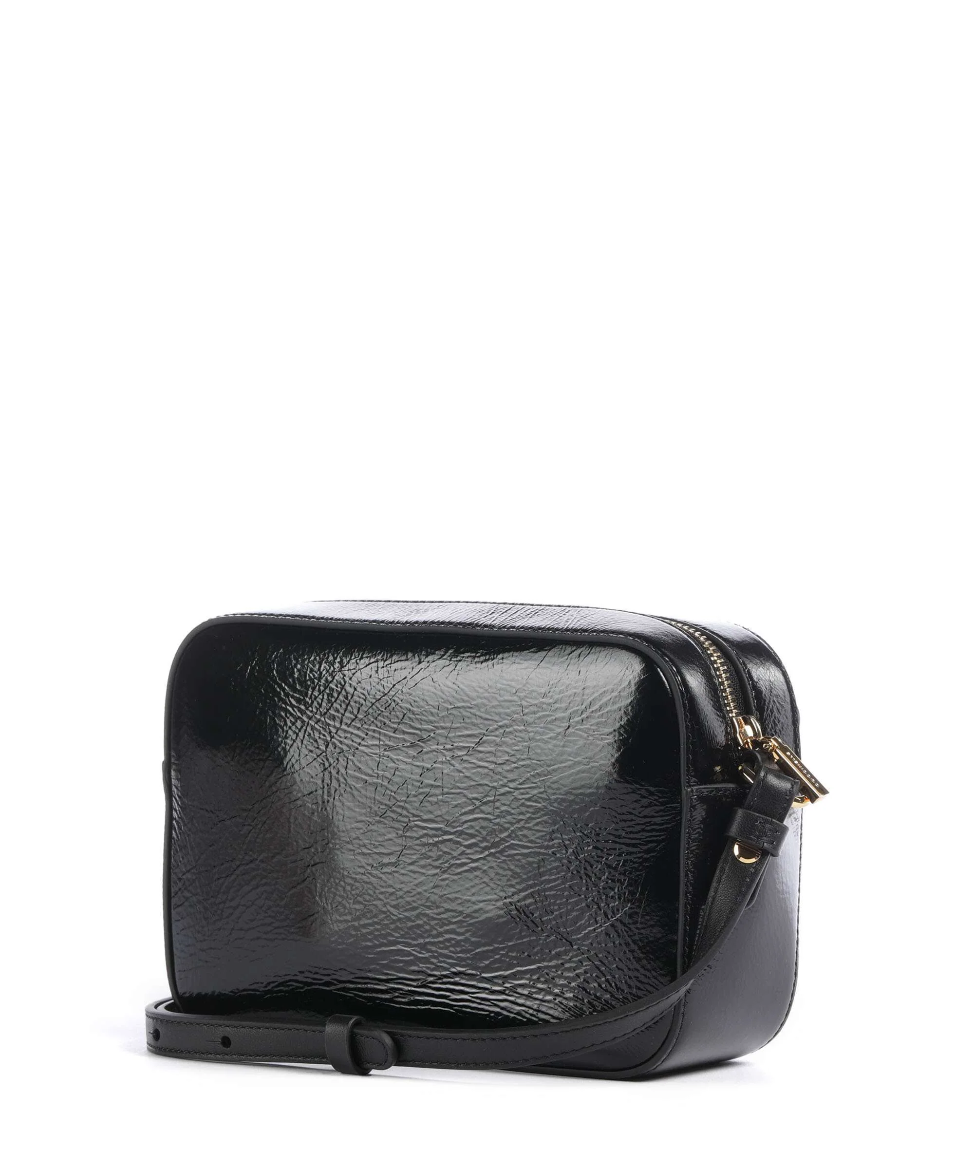 Coccinelle Beat Shiny Wrinkled Crossbody tas noir - Image 2