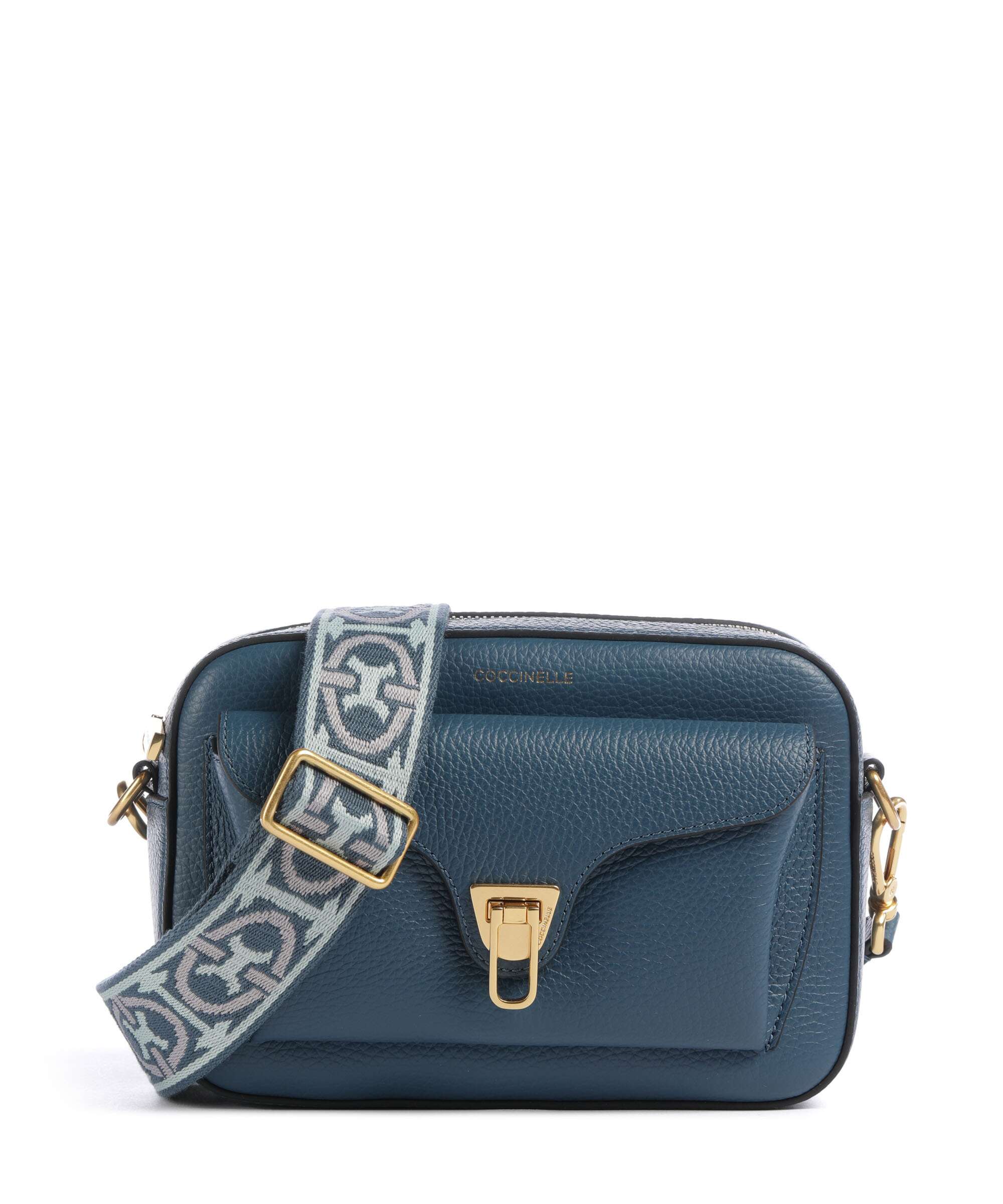 Coccinelle Beat Soft Ribbon Crossbody tas deep blue