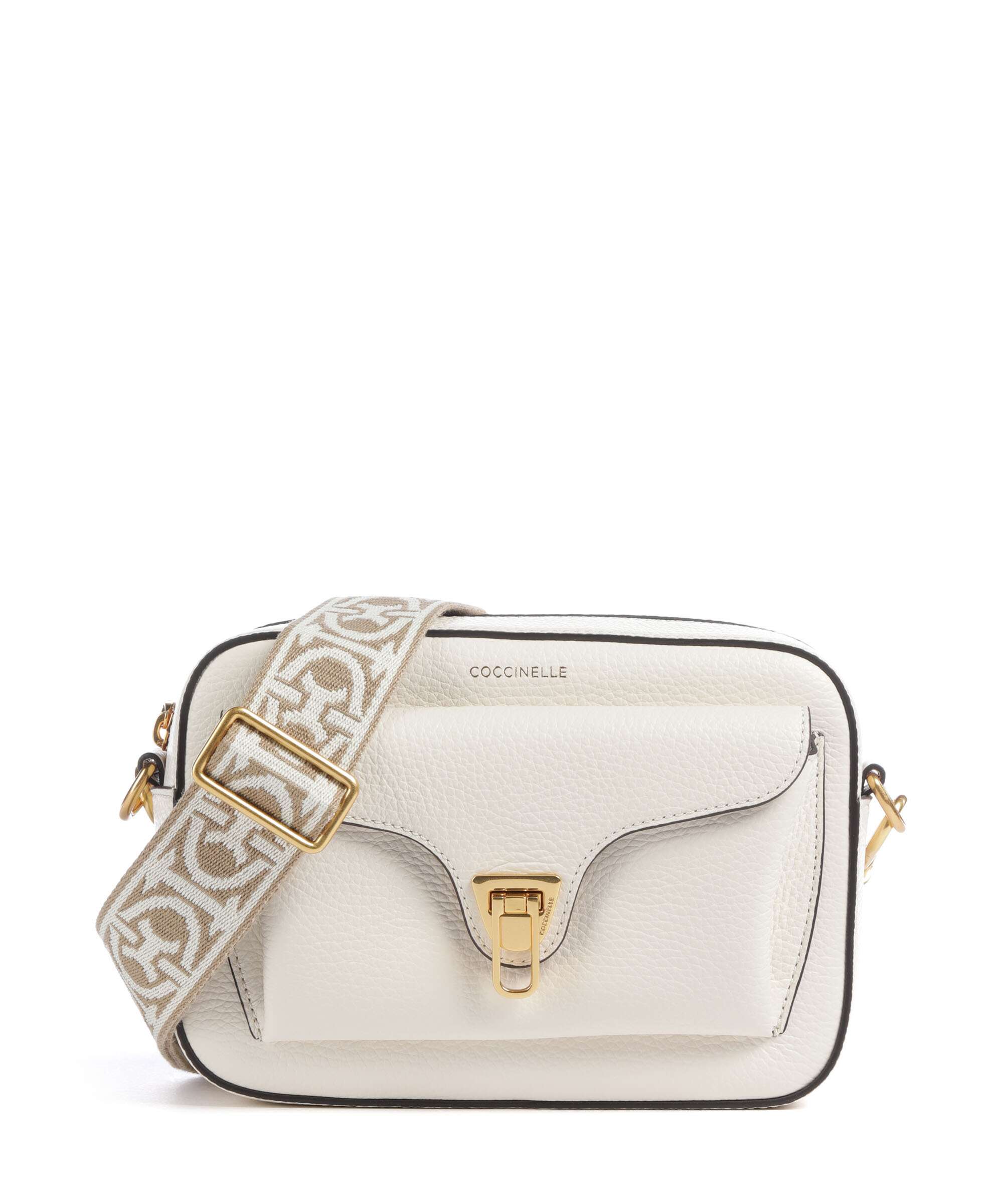 Coccinelle Beat Soft Ribbon Crossbody tas pearl