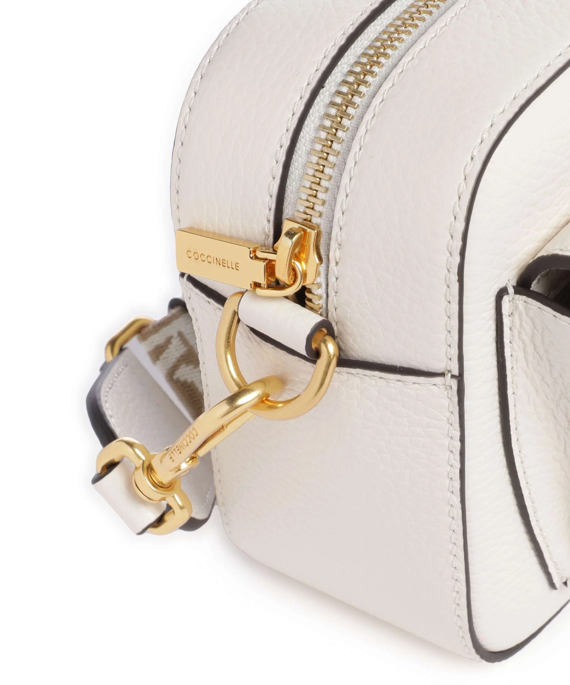 Coccinelle Beat Soft Ribbon Crossbody tas pearl - Image 4