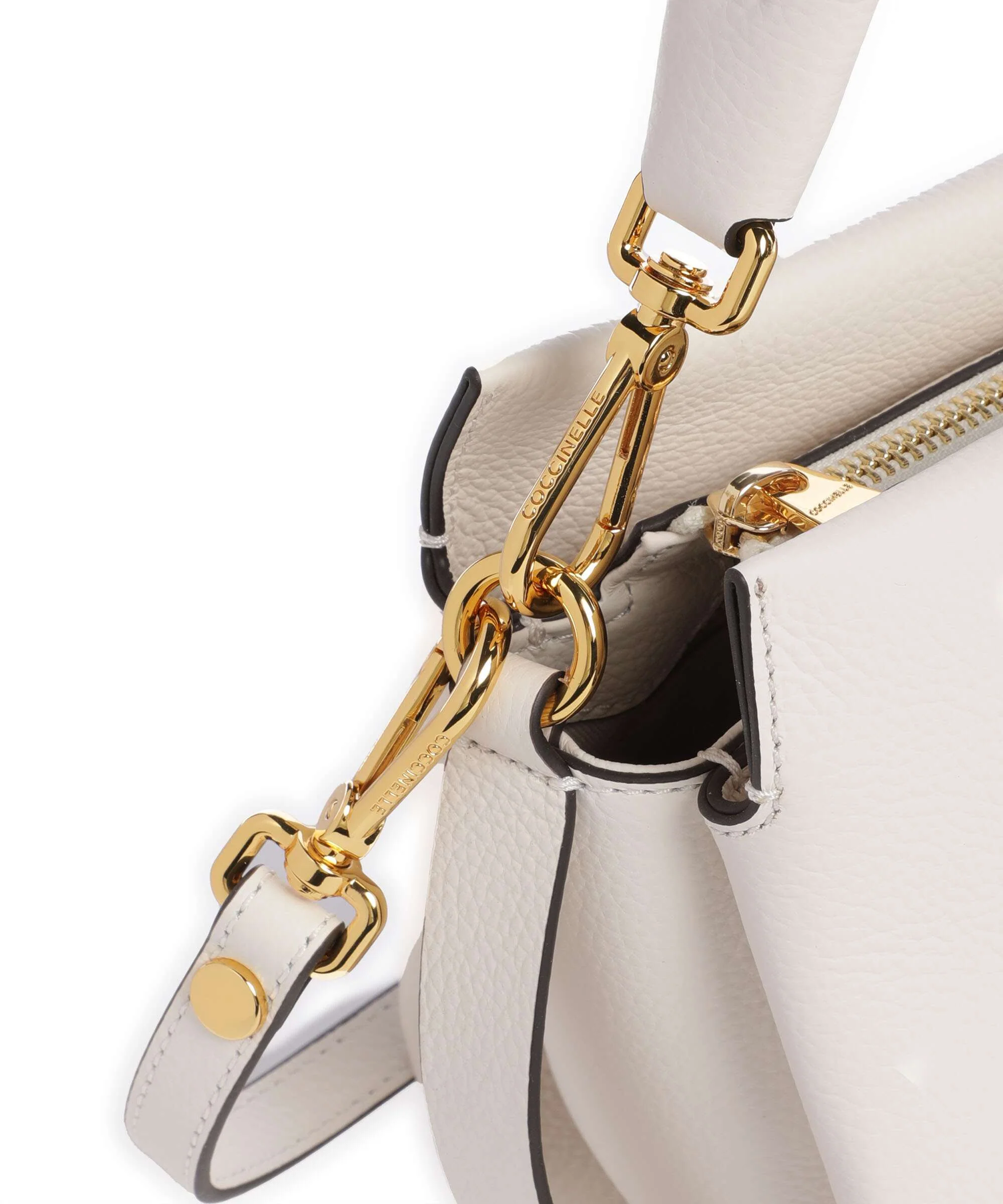 Coccinelle Boheme Grana Double Handtas blanco/skin - Image 4