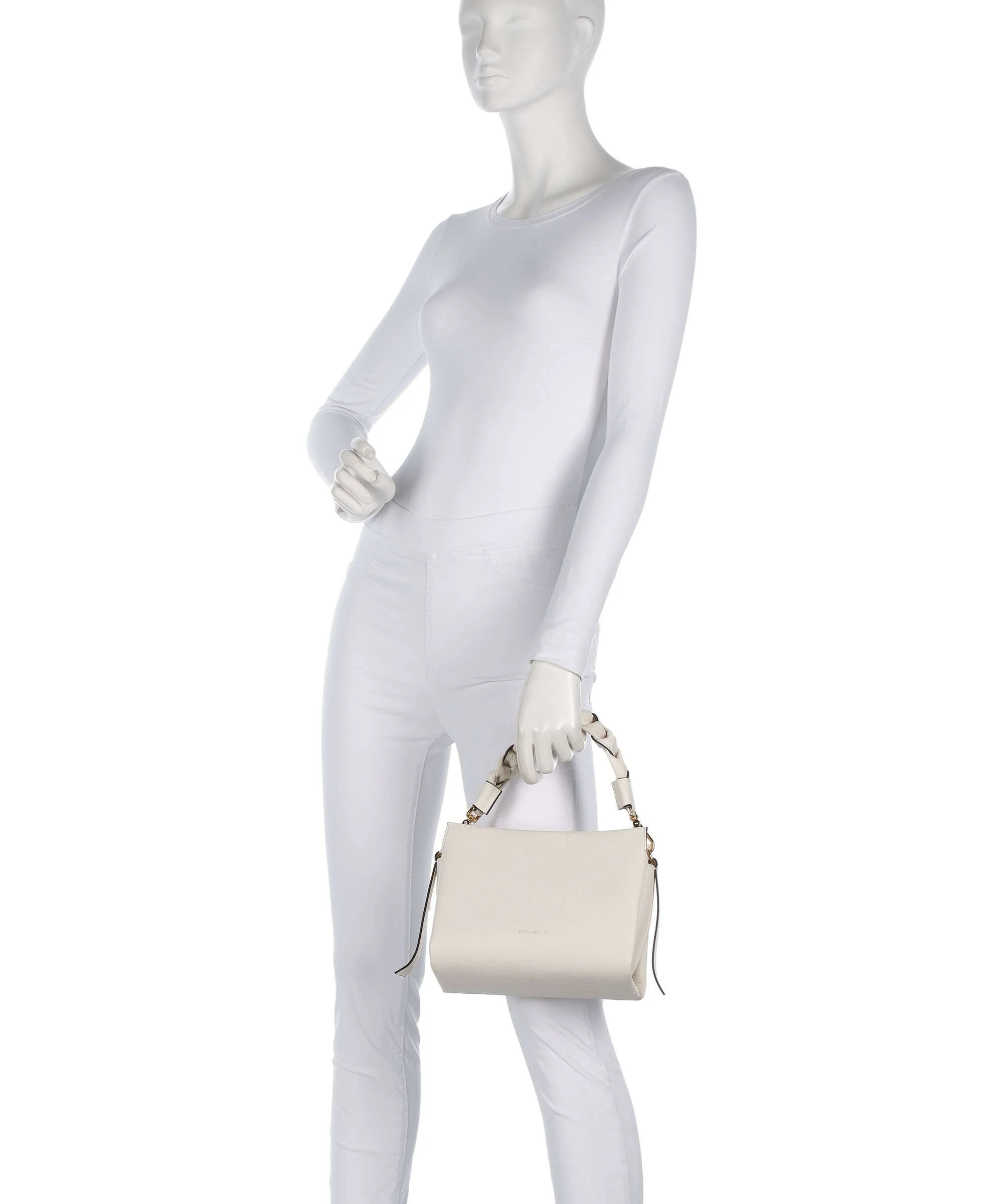Coccinelle Boheme Grana Double Handtas pearl/cognac - Image 3