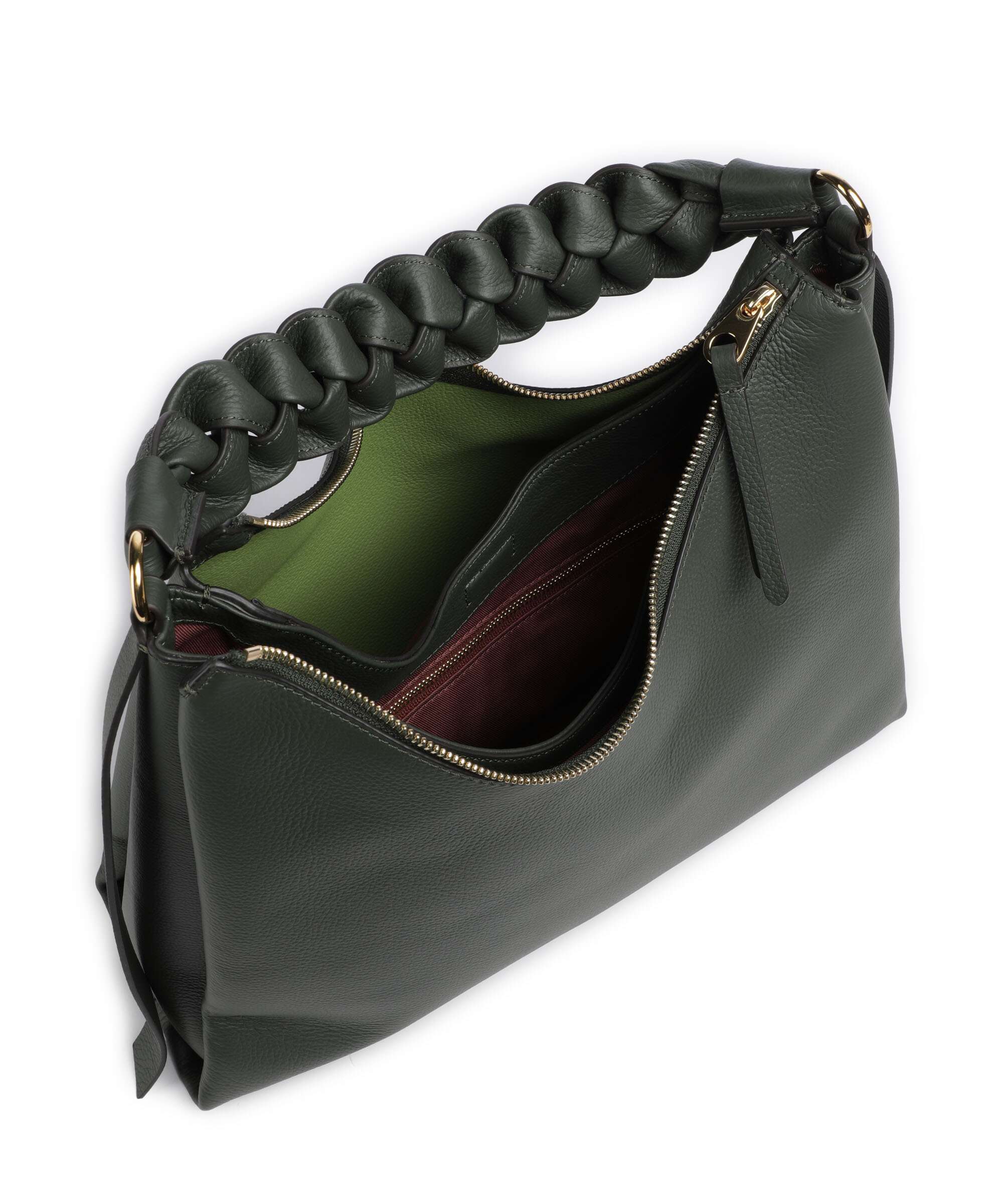 Coccinelle Boheme Grana Double Hobo tas alga/guacamole - Image 6
