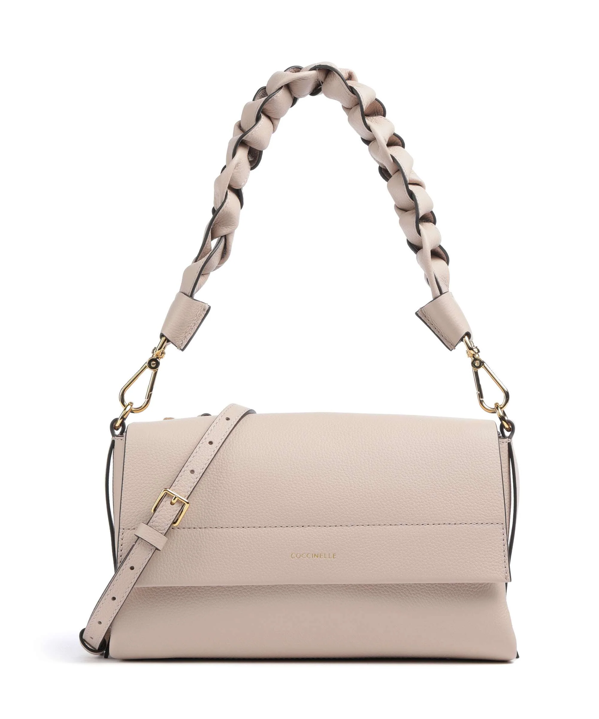 Coccinelle Boheme Grana Double Schoudertas rosette/warm taupe