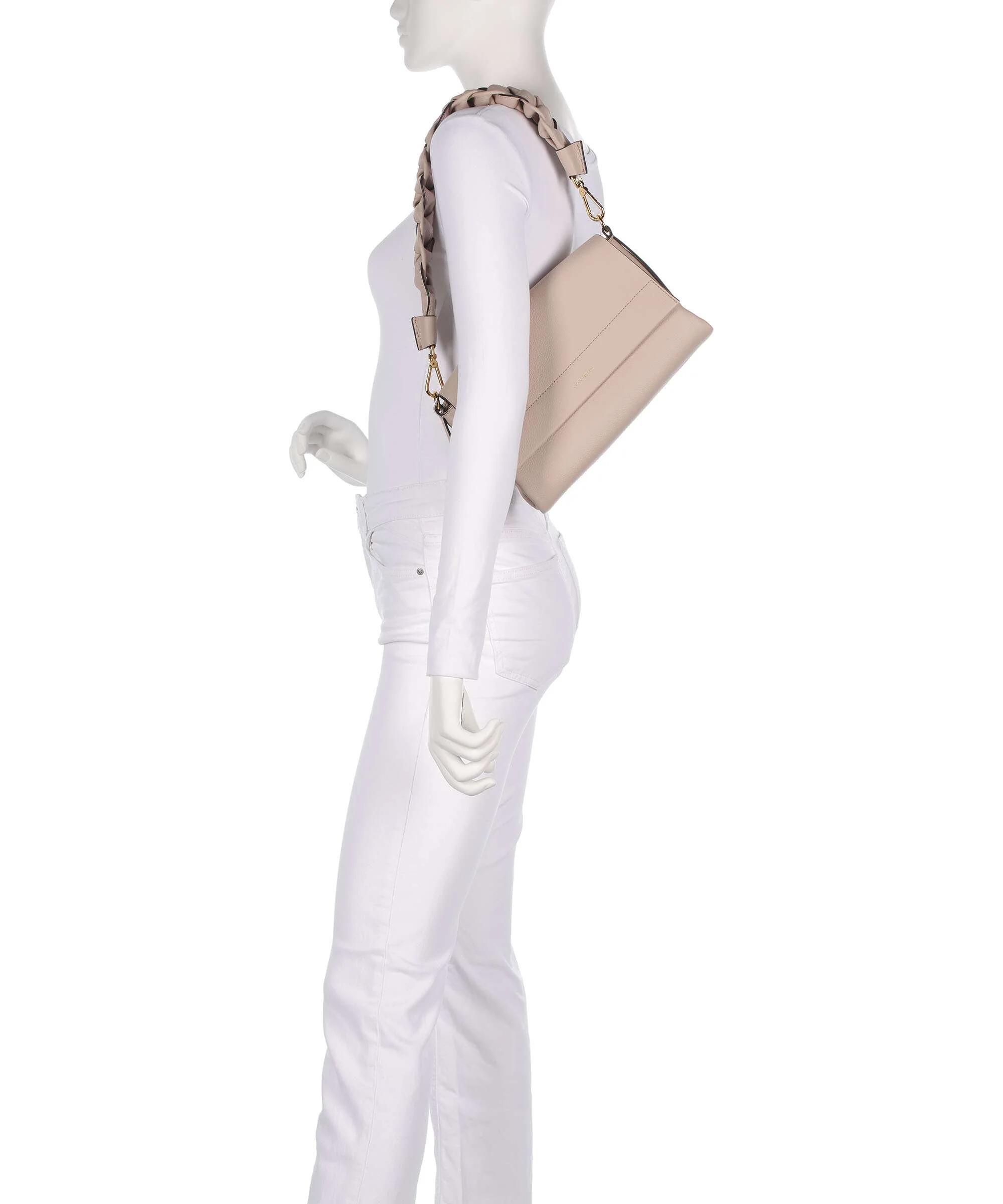 Coccinelle Boheme Grana Double Schoudertas rosette/warm taupe - Image 3