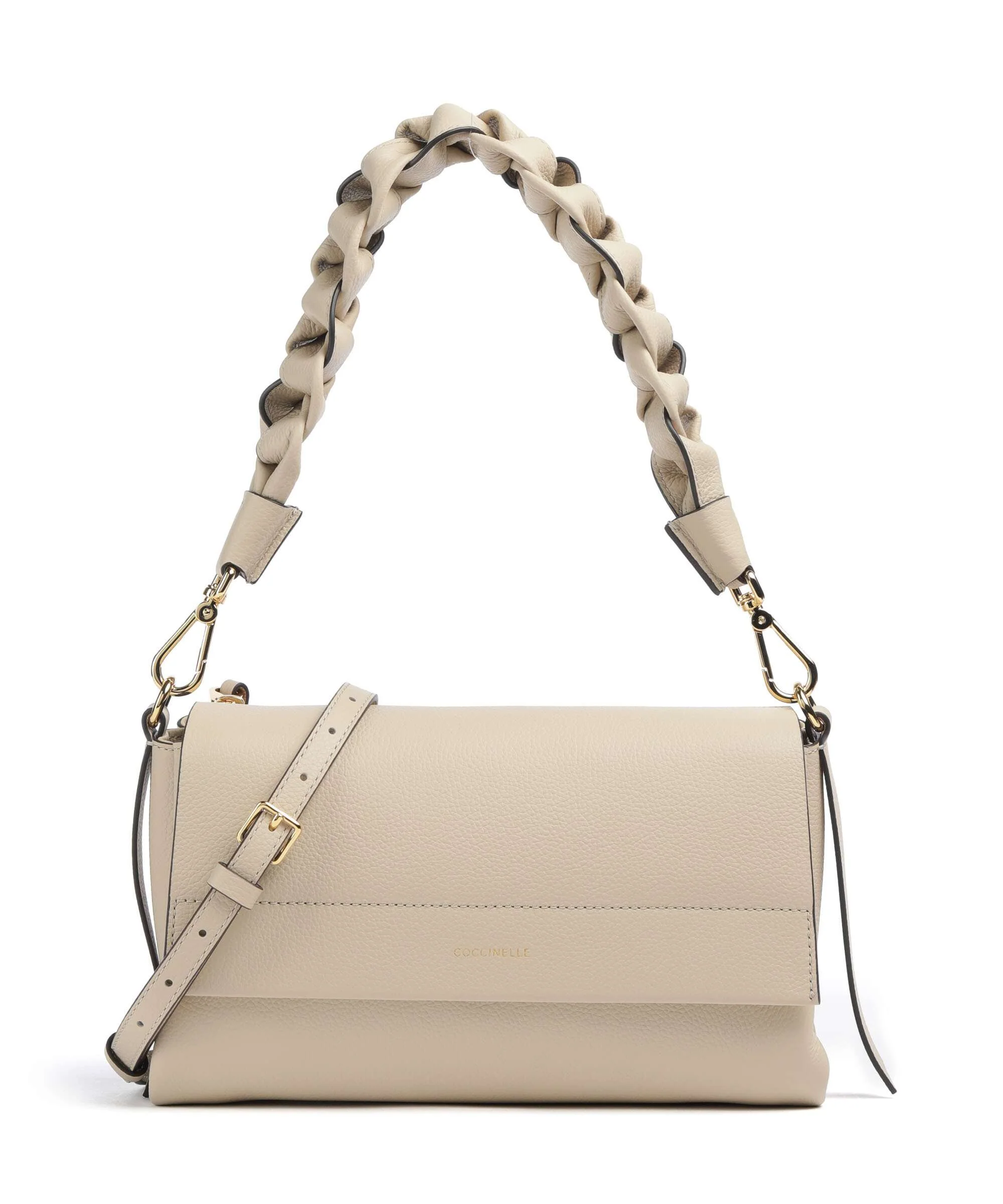 Coccinelle Boheme Grana Double Schoudertas sandshell/seagrass