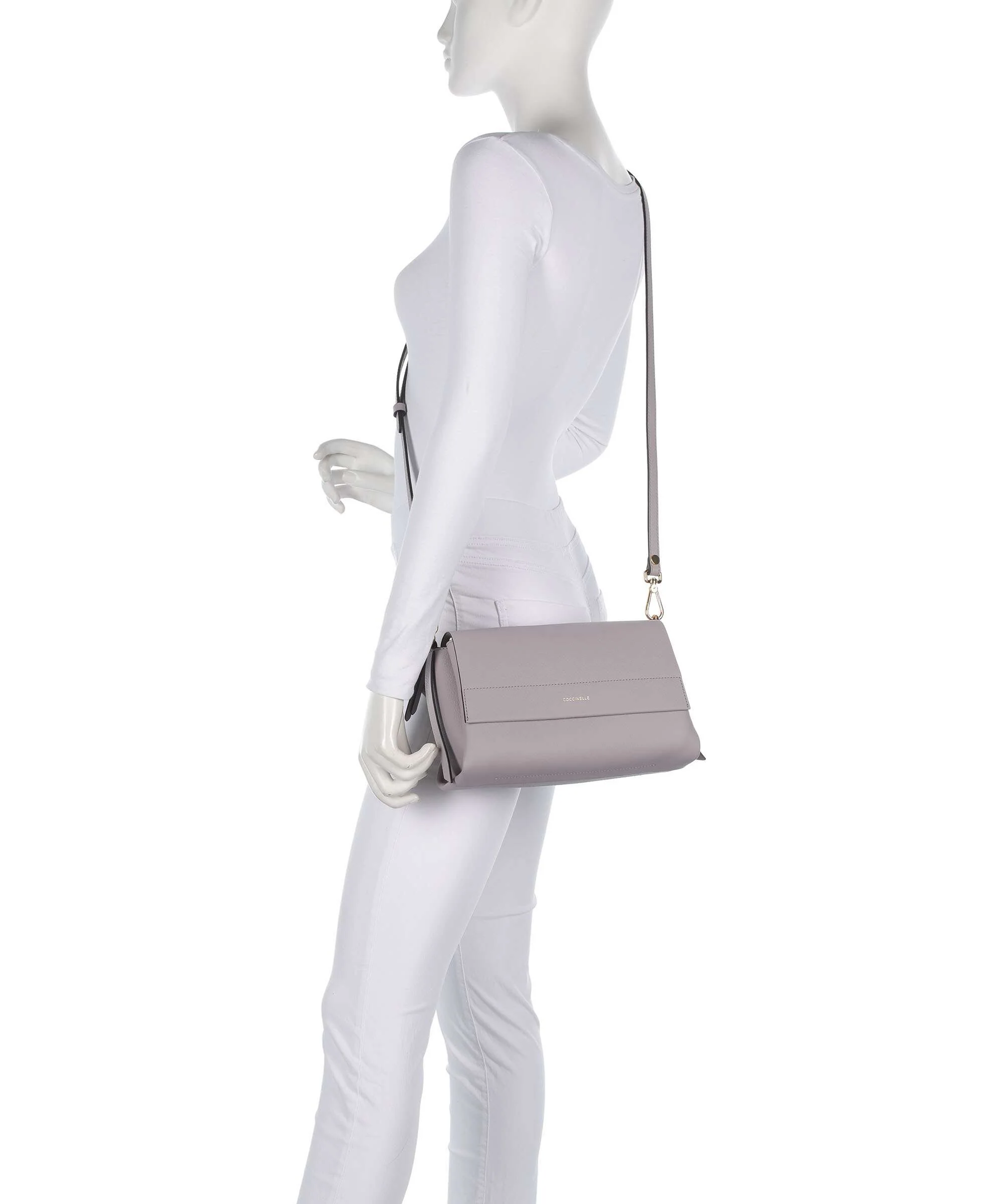 Coccinelle Boheme Grana Double Schoudertas oyster/pearl - Image 4