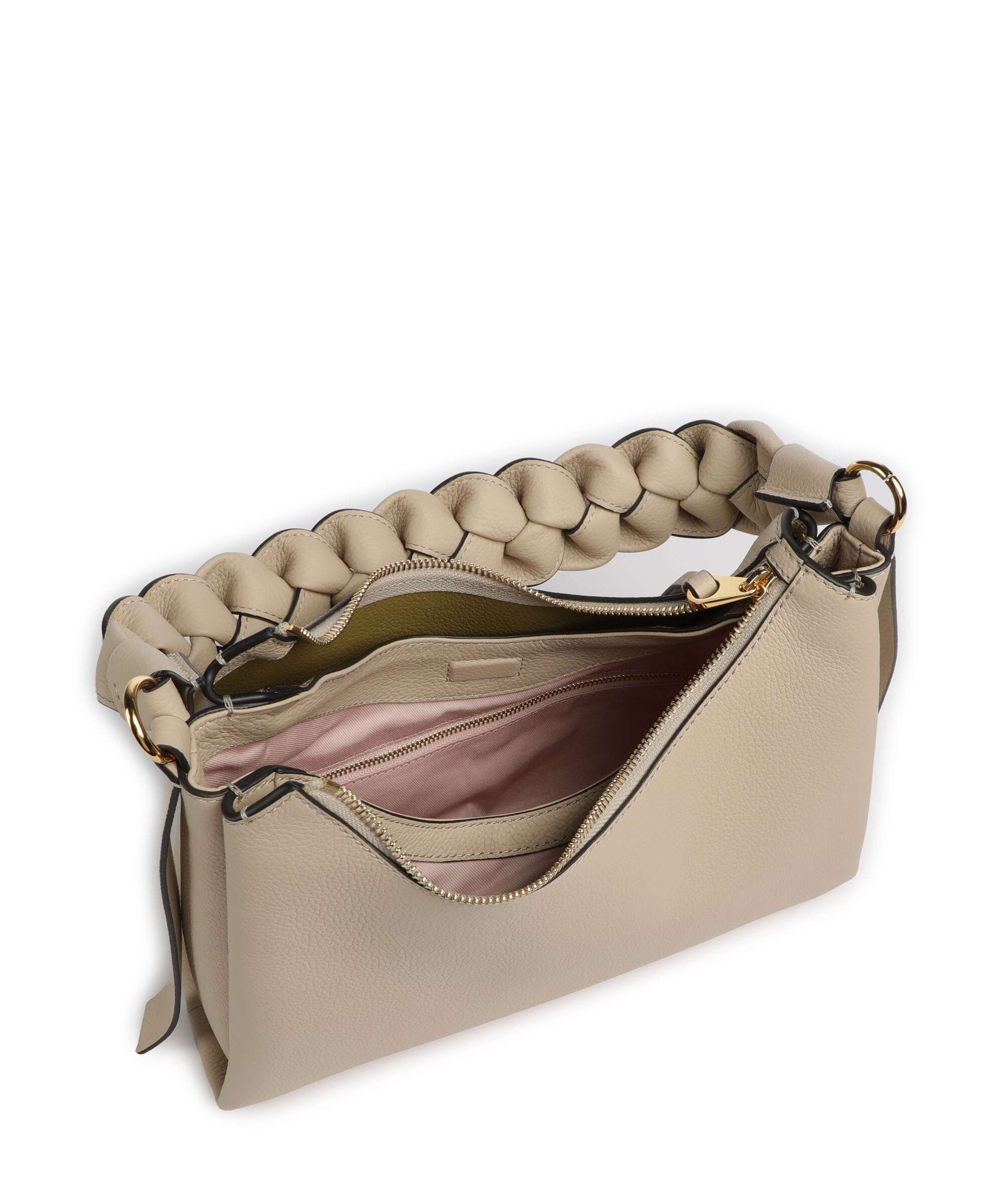 Coccinelle Boheme Grana Double Schoudertas sandshell/seagrass - Image 5