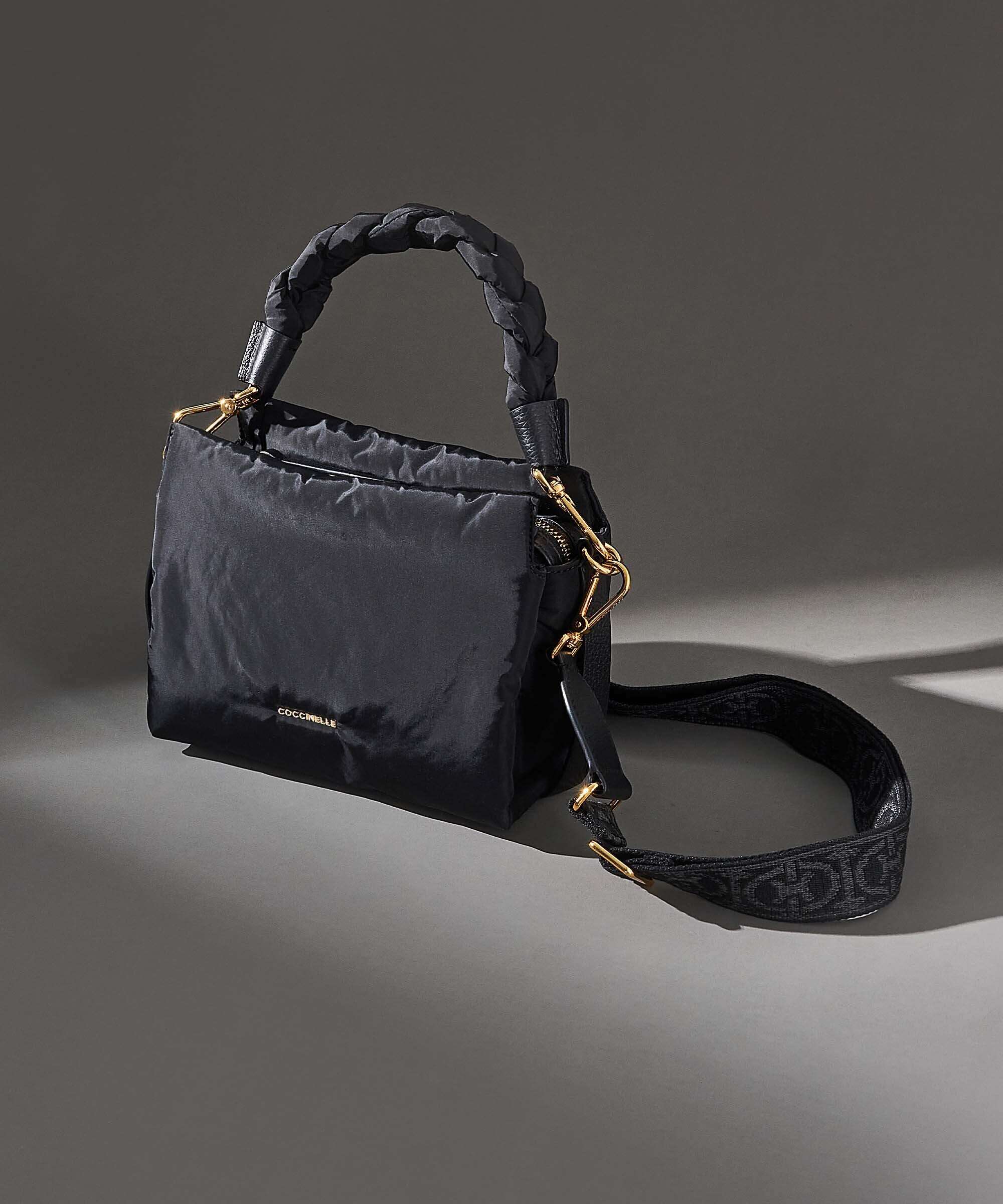 Coccinelle Boheme Puffy Nylon Handtas noir - Image 8