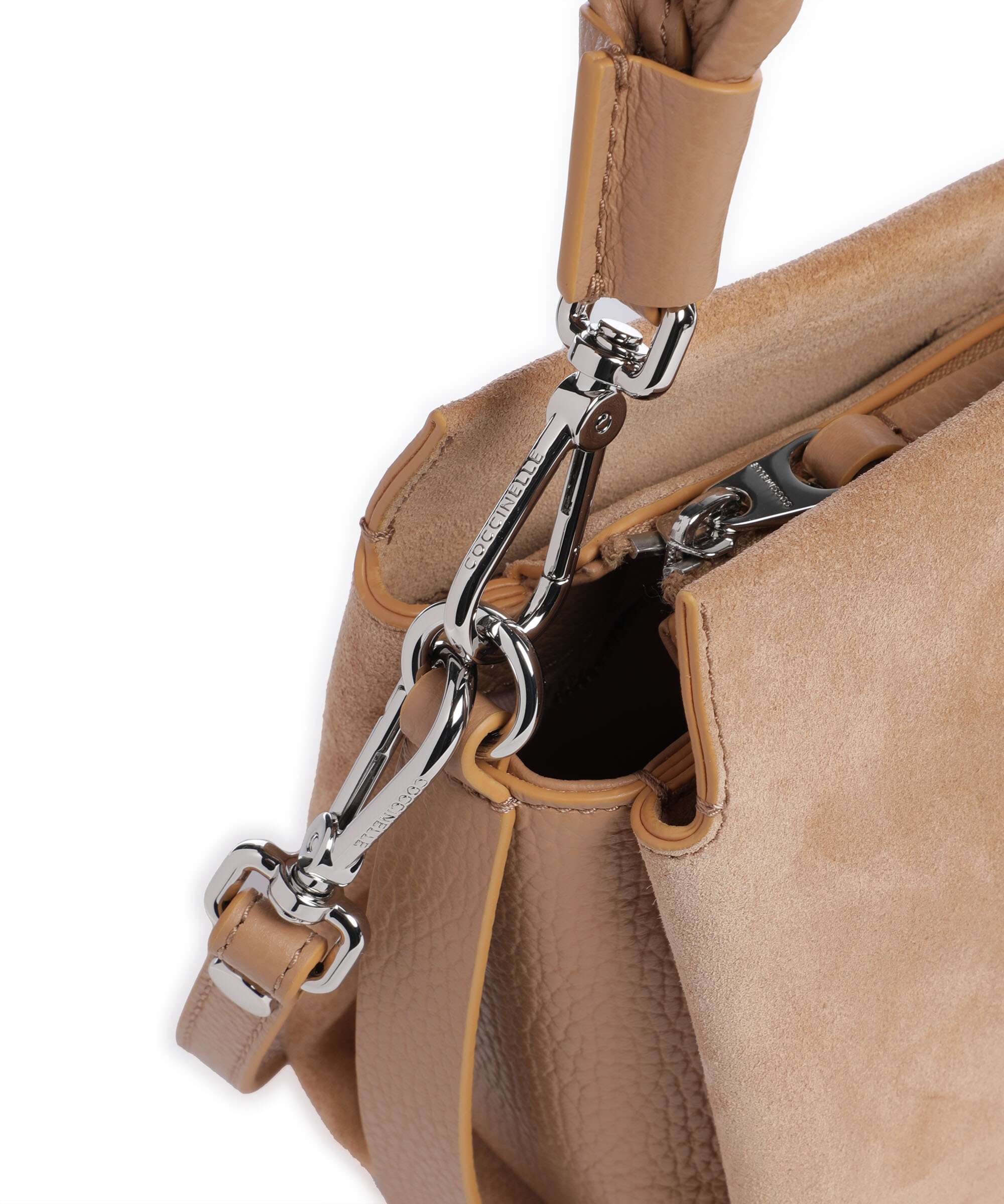 Coccinelle Boheme Suede Handtas skin - Image 4