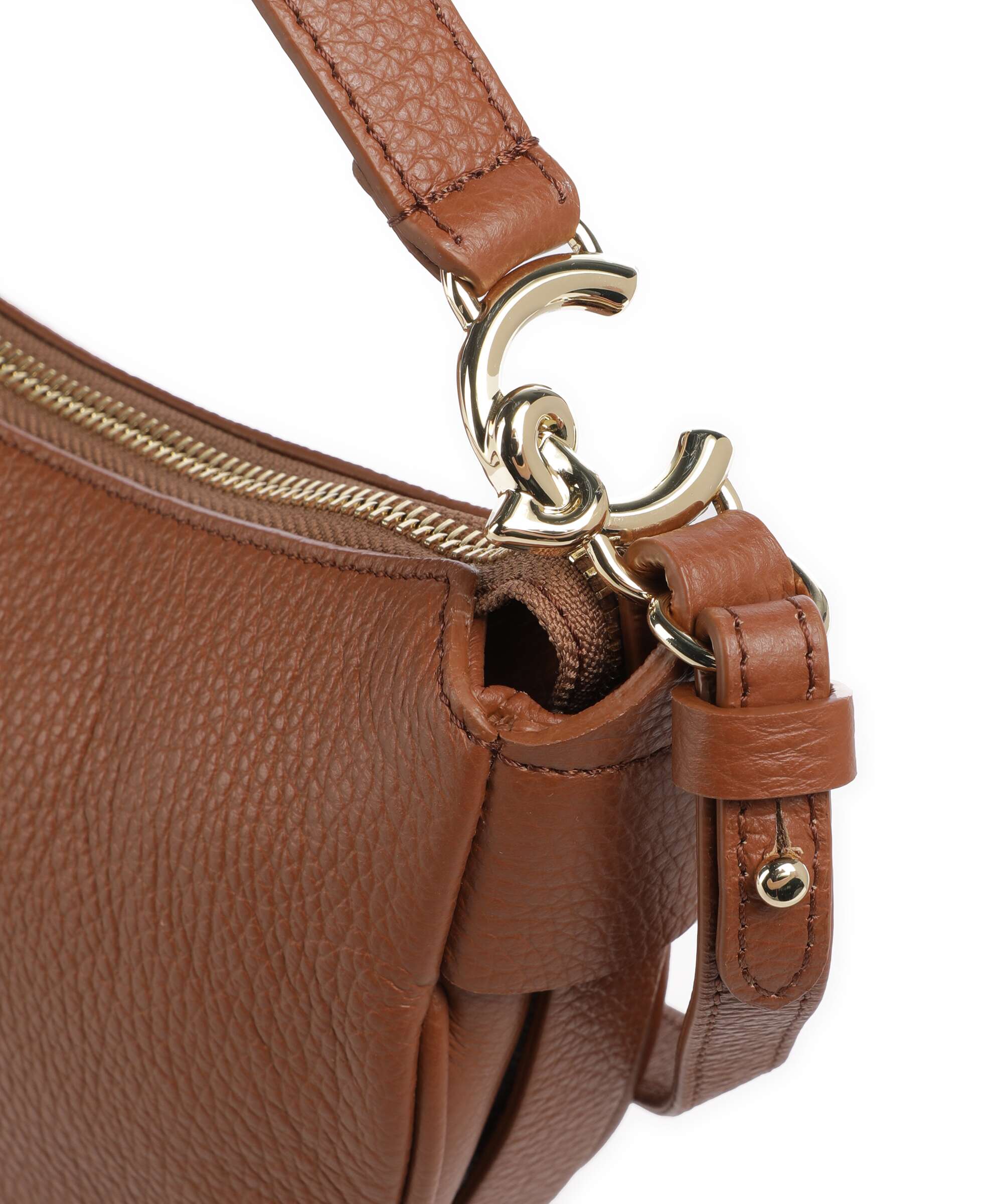 Coccinelle C-Easy Schoudertas cognac - Image 4