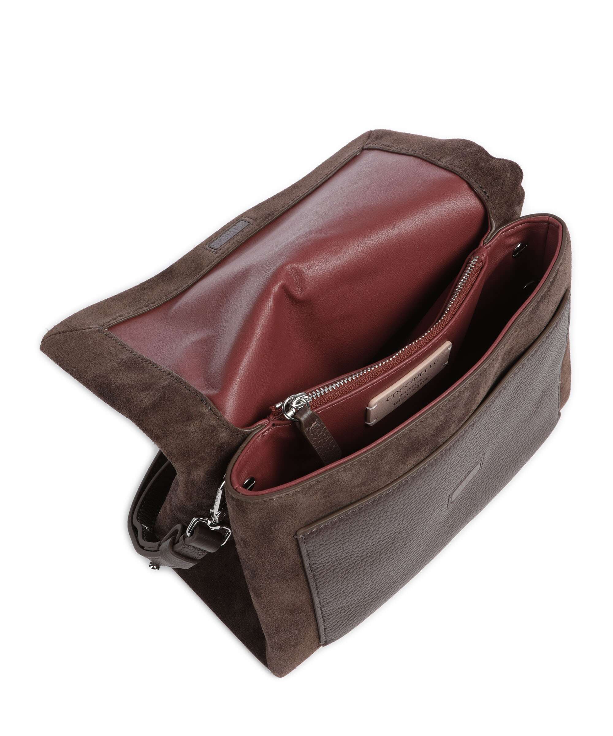 Coccinelle Dorian Schoudertas fondant brown - Image 6