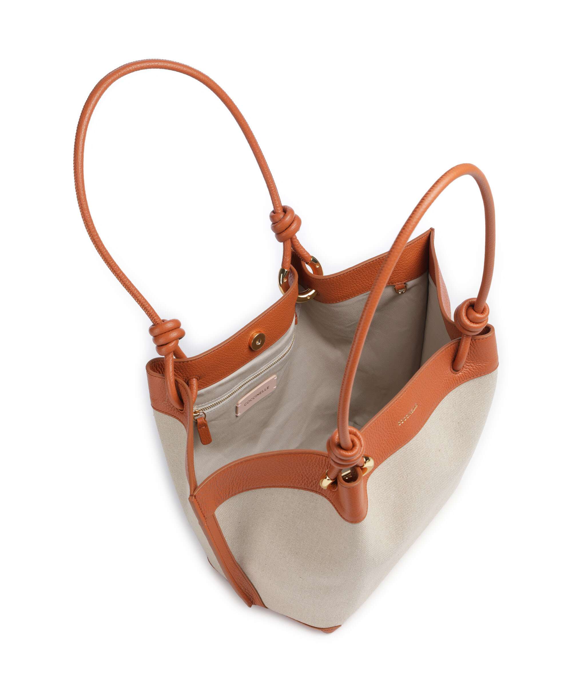 Coccinelle Finn Canvas Hobo tas natural/crab - Image 6