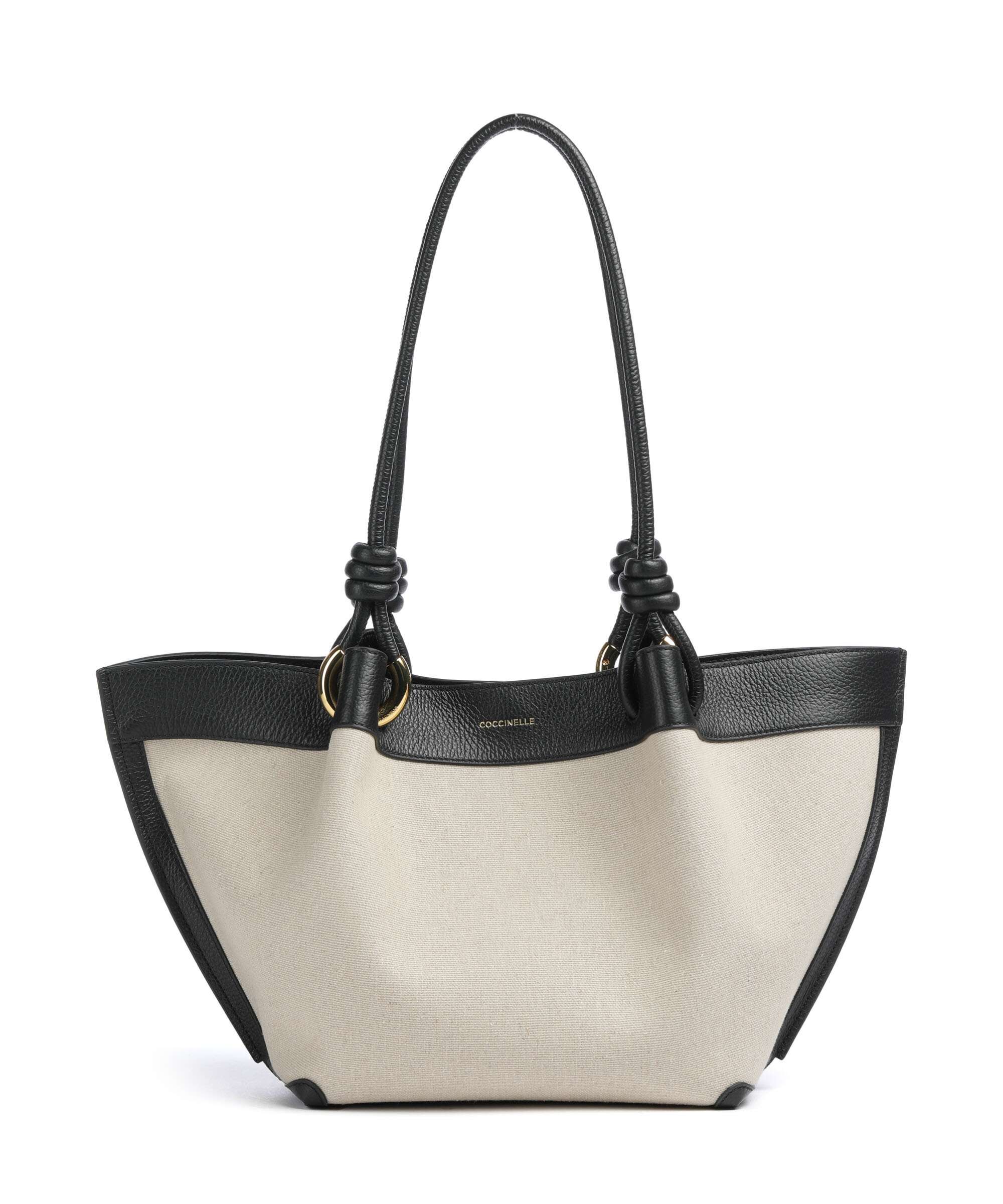 Coccinelle Finn Canvas Hobo tas natural/noir