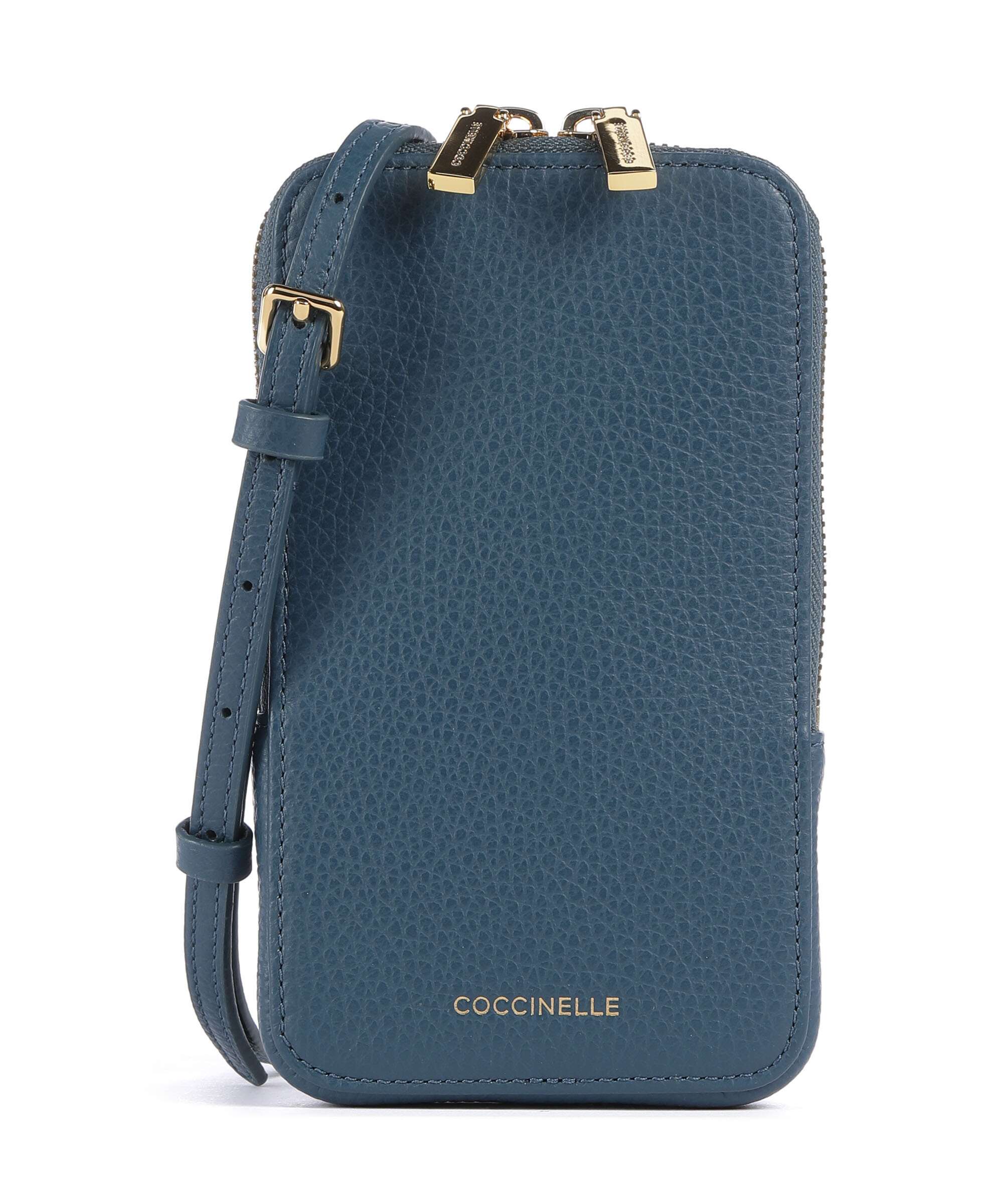 Coccinelle Flor Telefoon tasje deep blue