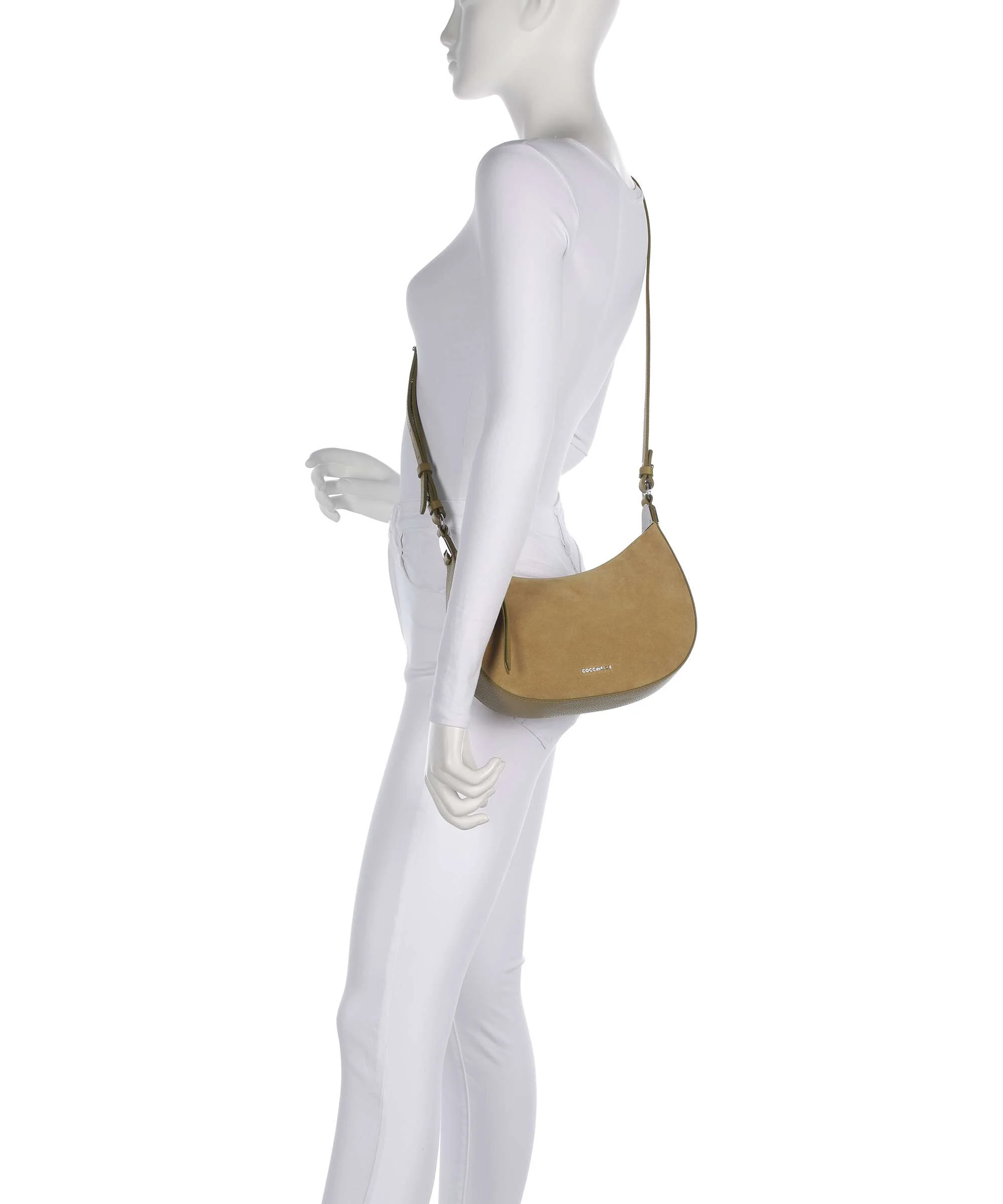 Coccinelle Fujiko Suede Crossbody tas seagrass - Image 3