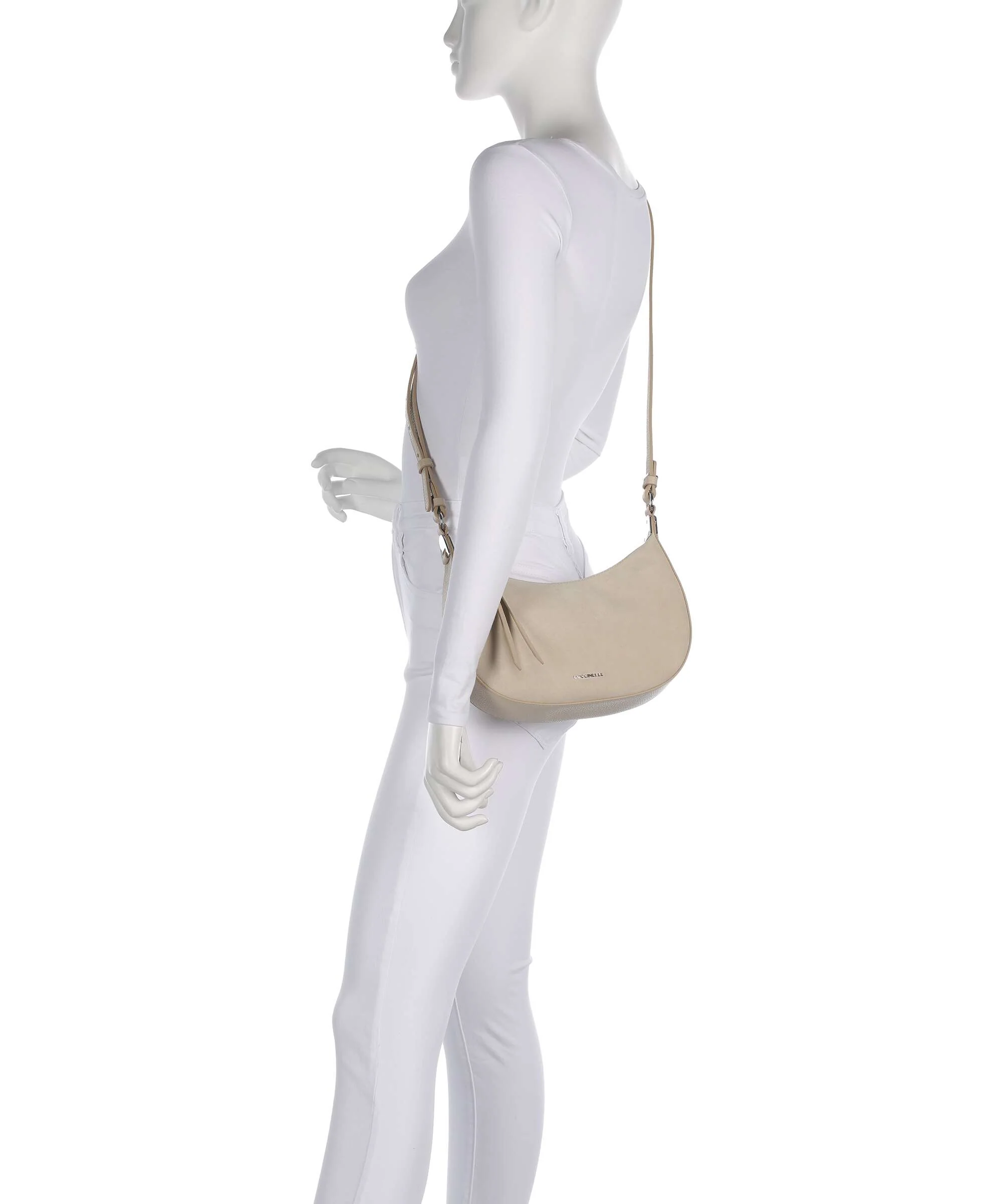 Coccinelle Fujiko Suede Crossbody tas sandshell - Image 3