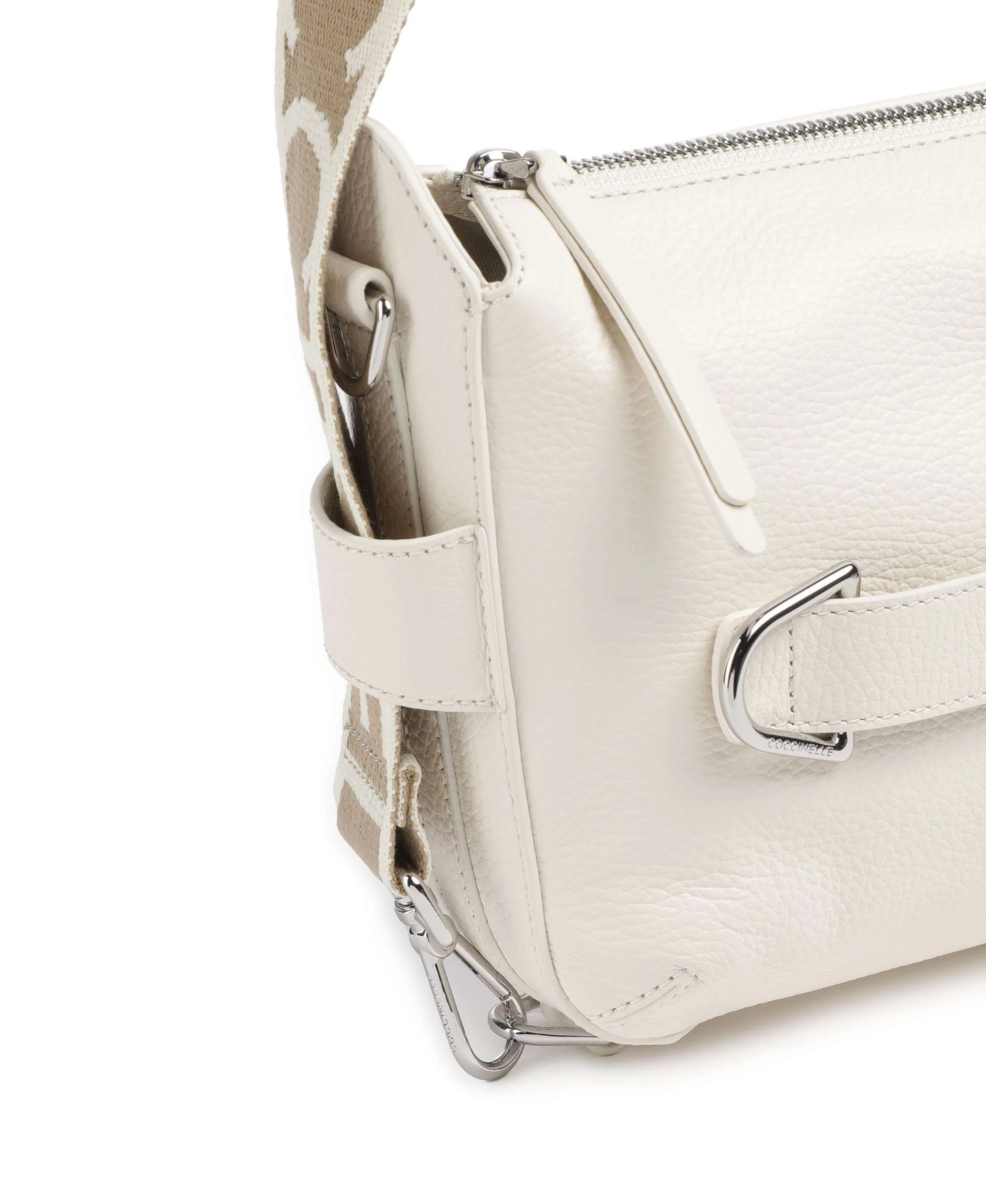 Coccinelle Gretel Ribbon Crossbody tas pearl - Image 4